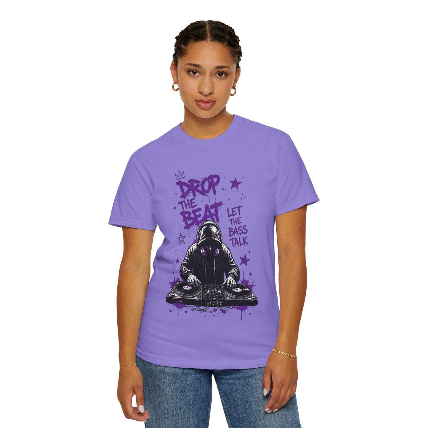 Drop the Beat DJ T-Shirt — "Let the Bass Talk" Graphic Tee