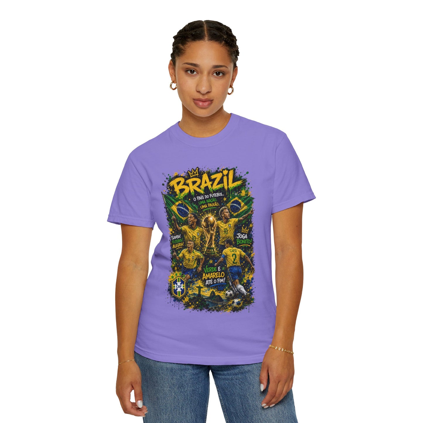 Brazil Football Players T-shirt | Brazilian Soccer Graphic Tee