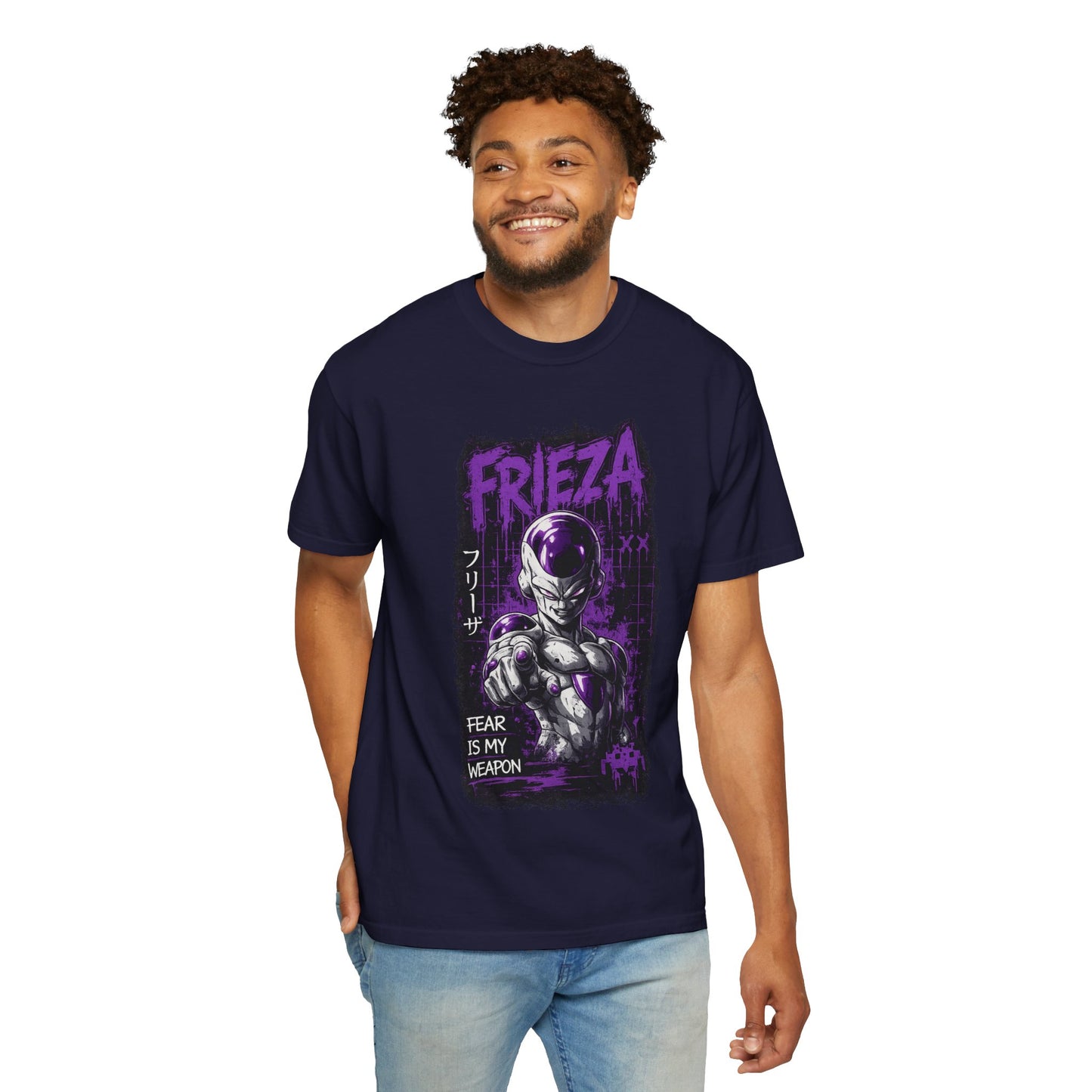 Frieza Graphic T-Shirt — 'Fear Is My Weapon' Anime Tee