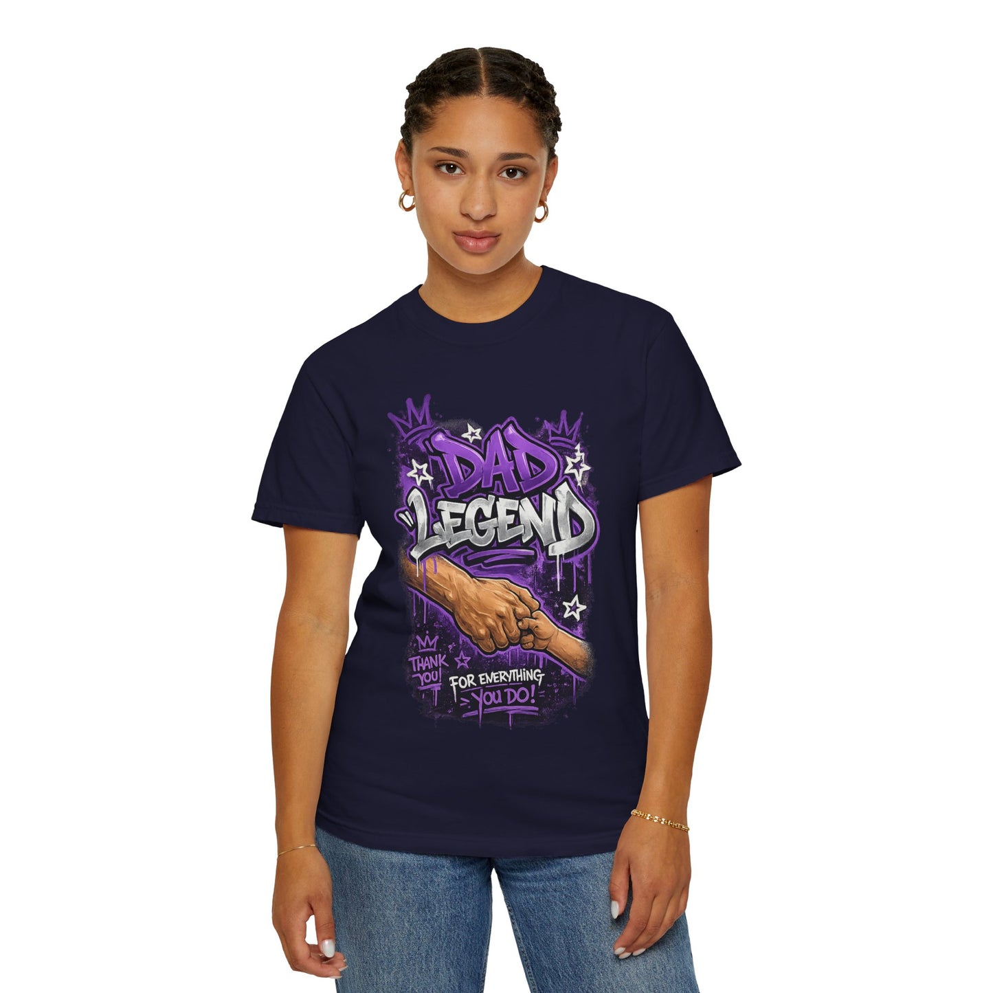 Dad Legend graffiti hands illustration T-Shirt | Thank You For Everything design