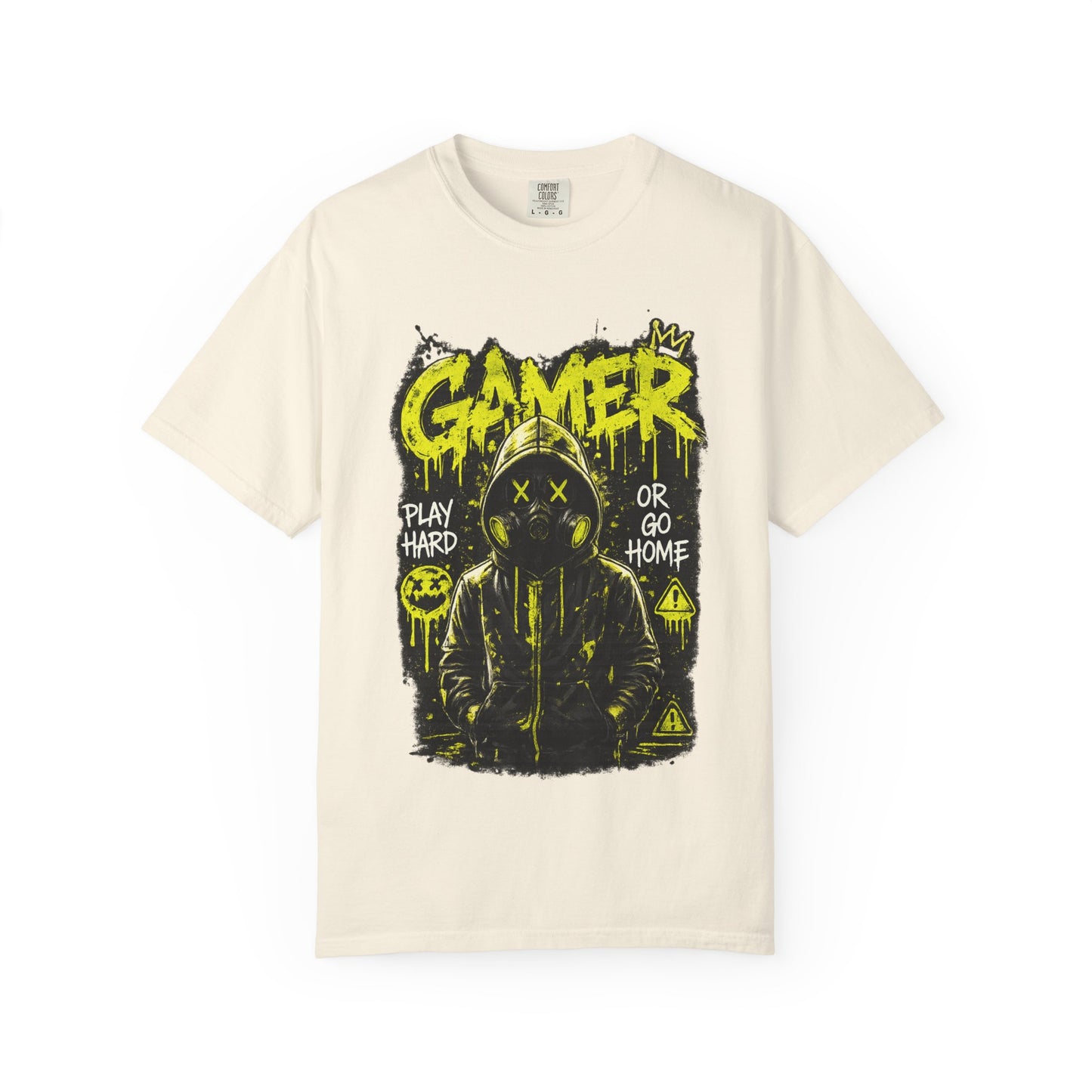 Gamer Graphic T-Shirt — "Play Hard or Go Home" Neon Streetwear