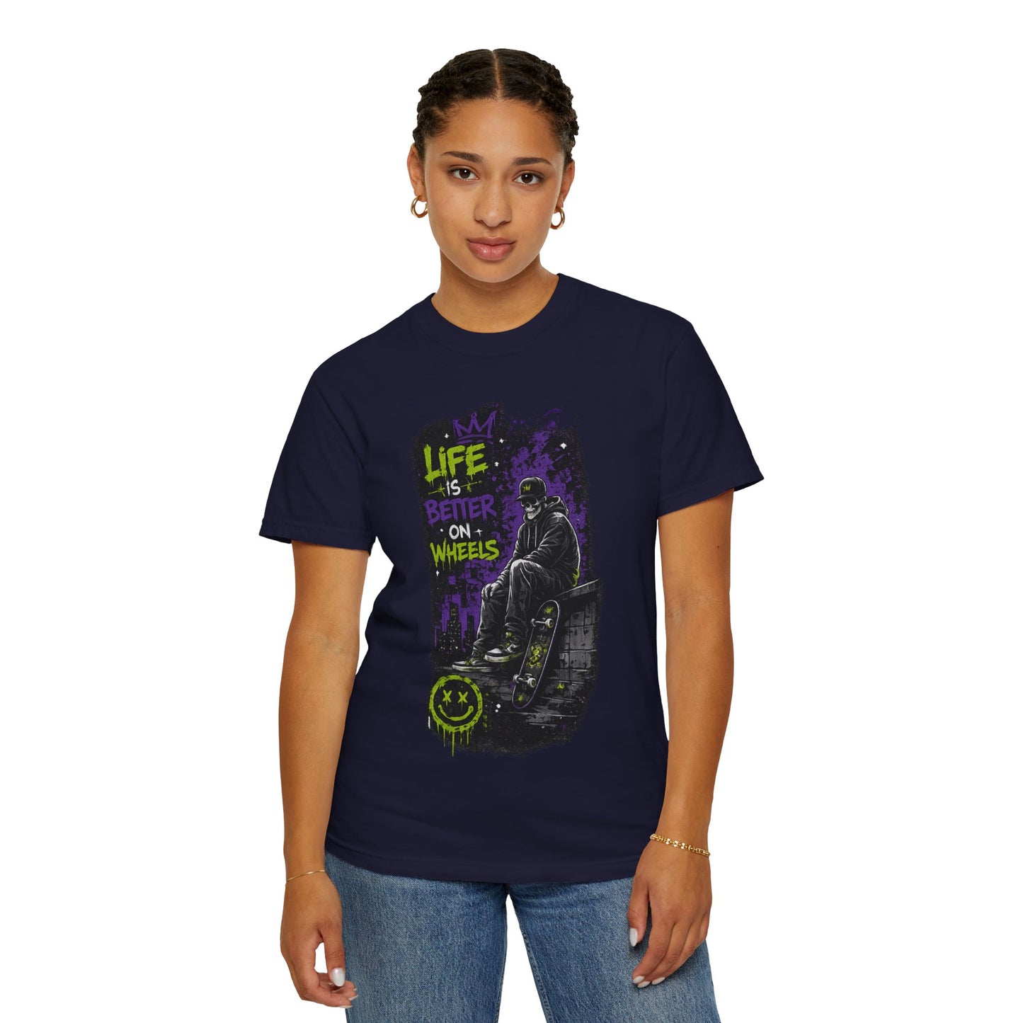 Life Is Better On Wheels T-Shirt — Wheelchair Pride Graphic Tee