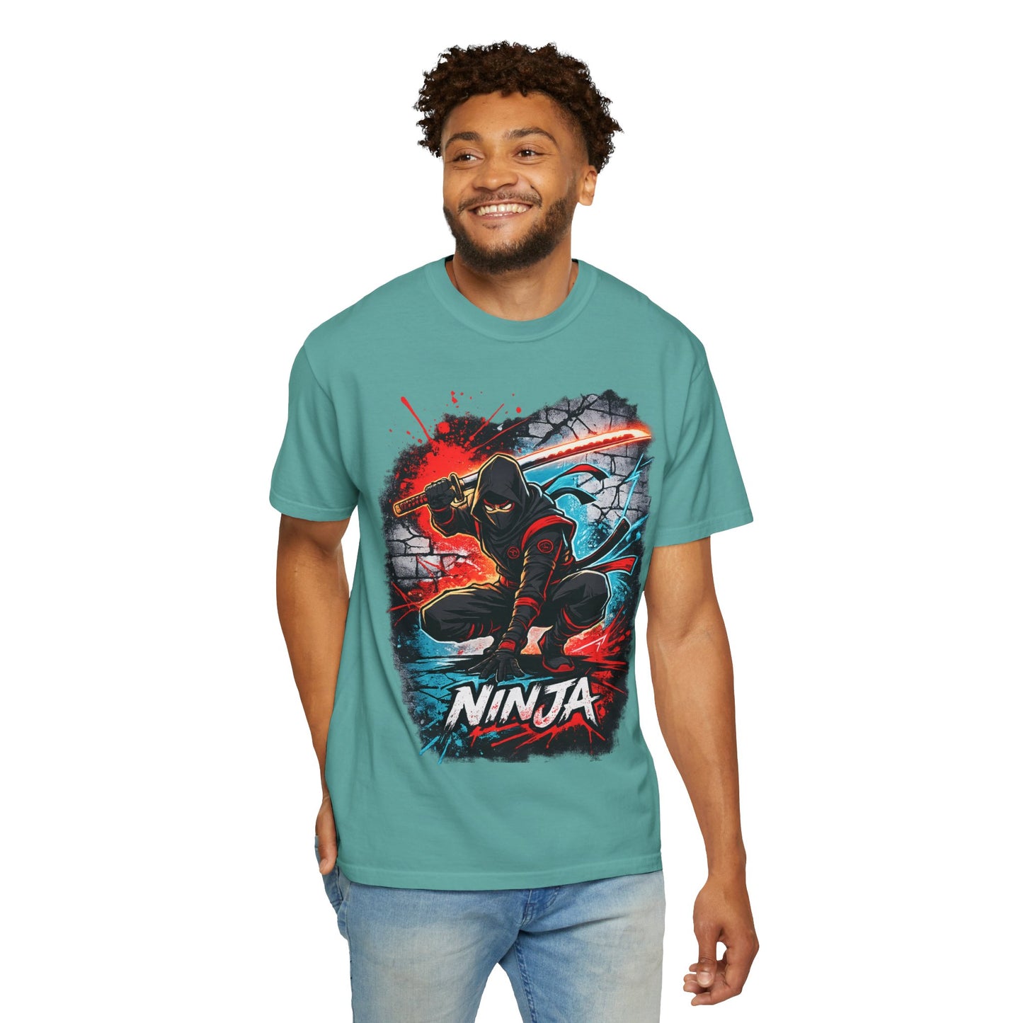 Ninja Graphic T-Shirt — Bold Samurai Night Warrior Tee