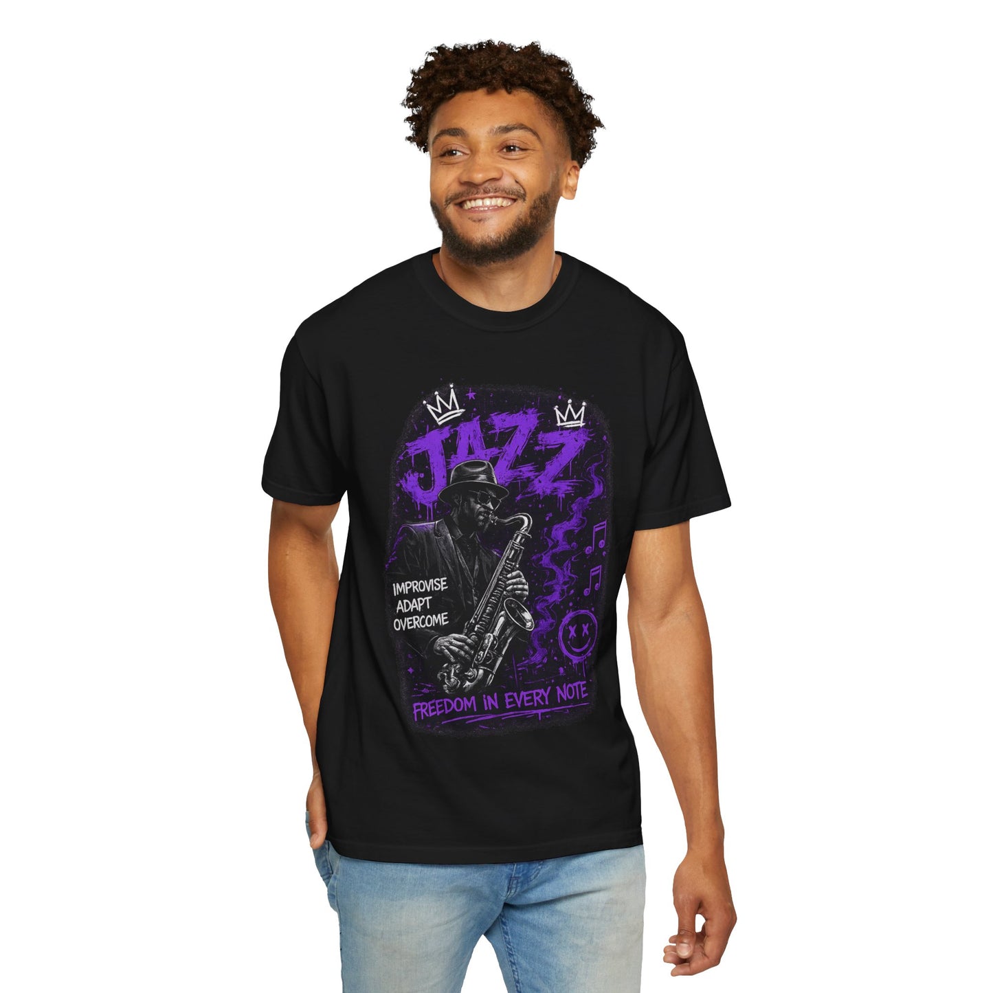 Jazz Saxophone T-Shirt — "Freedom in Every Note" Music Graphic Tee