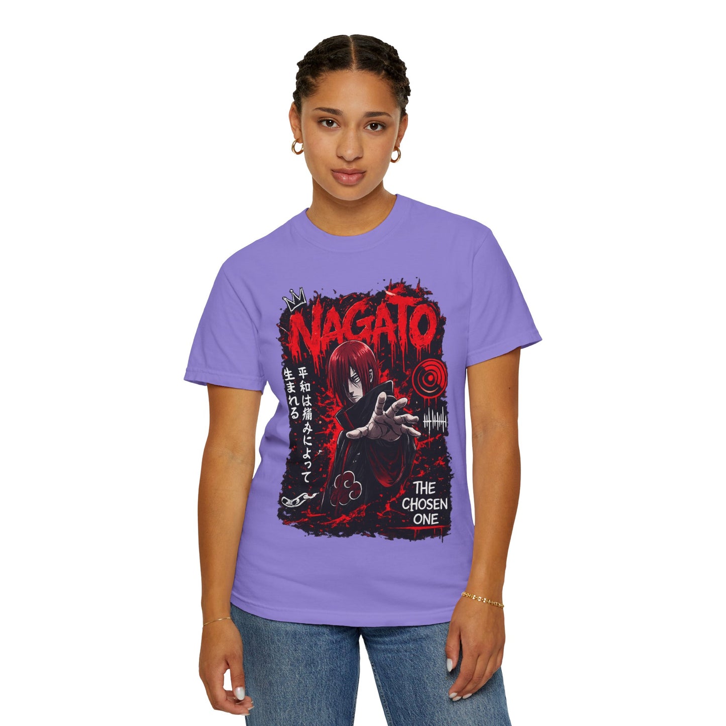 Nagato Graphic T-Shirt — 'The Chosen One' Anime Horror Tee