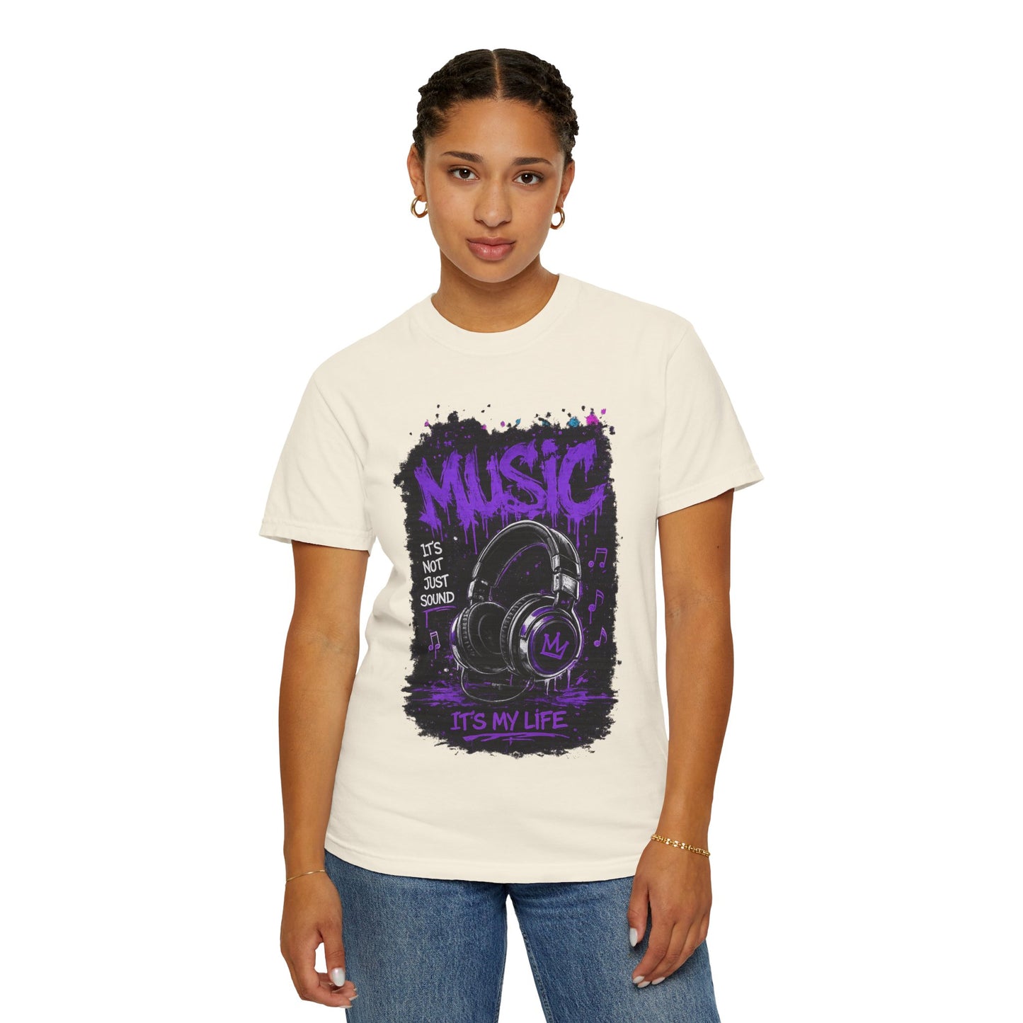 Music Is My Life T-Shirt — Headphones Graphic Tee