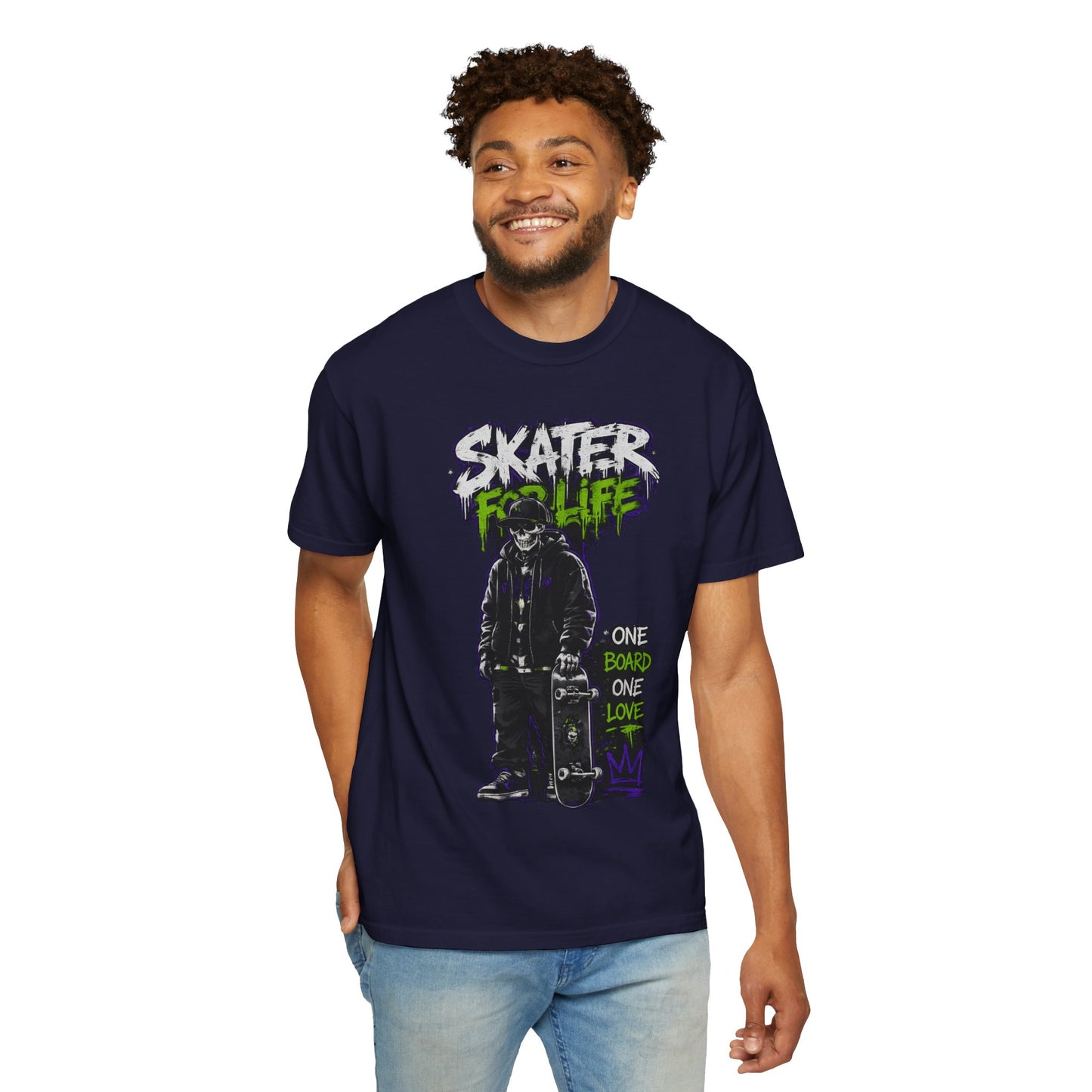 Skater for Life T-Shirt — One Board One Love Skateboard Graphic Tee