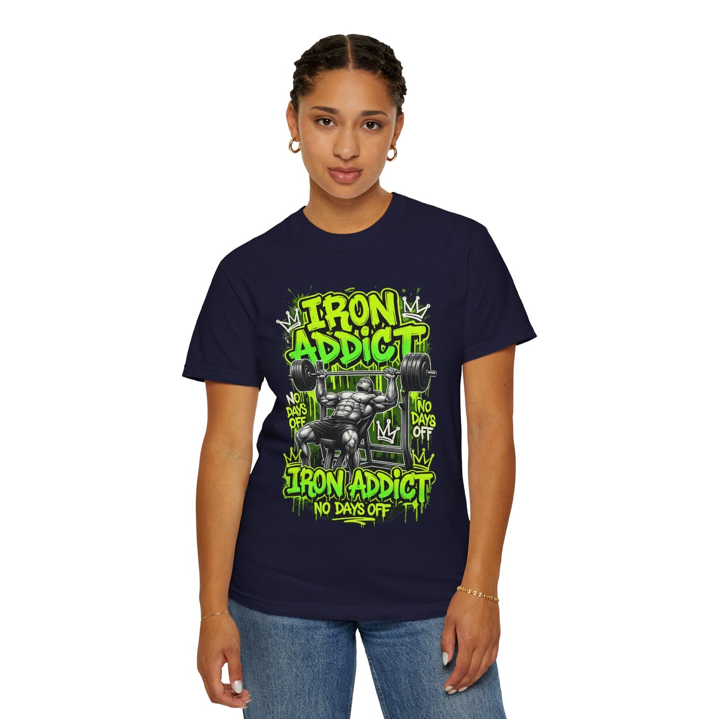 Iron Addict weightlifting graphic tee | T-Shirt