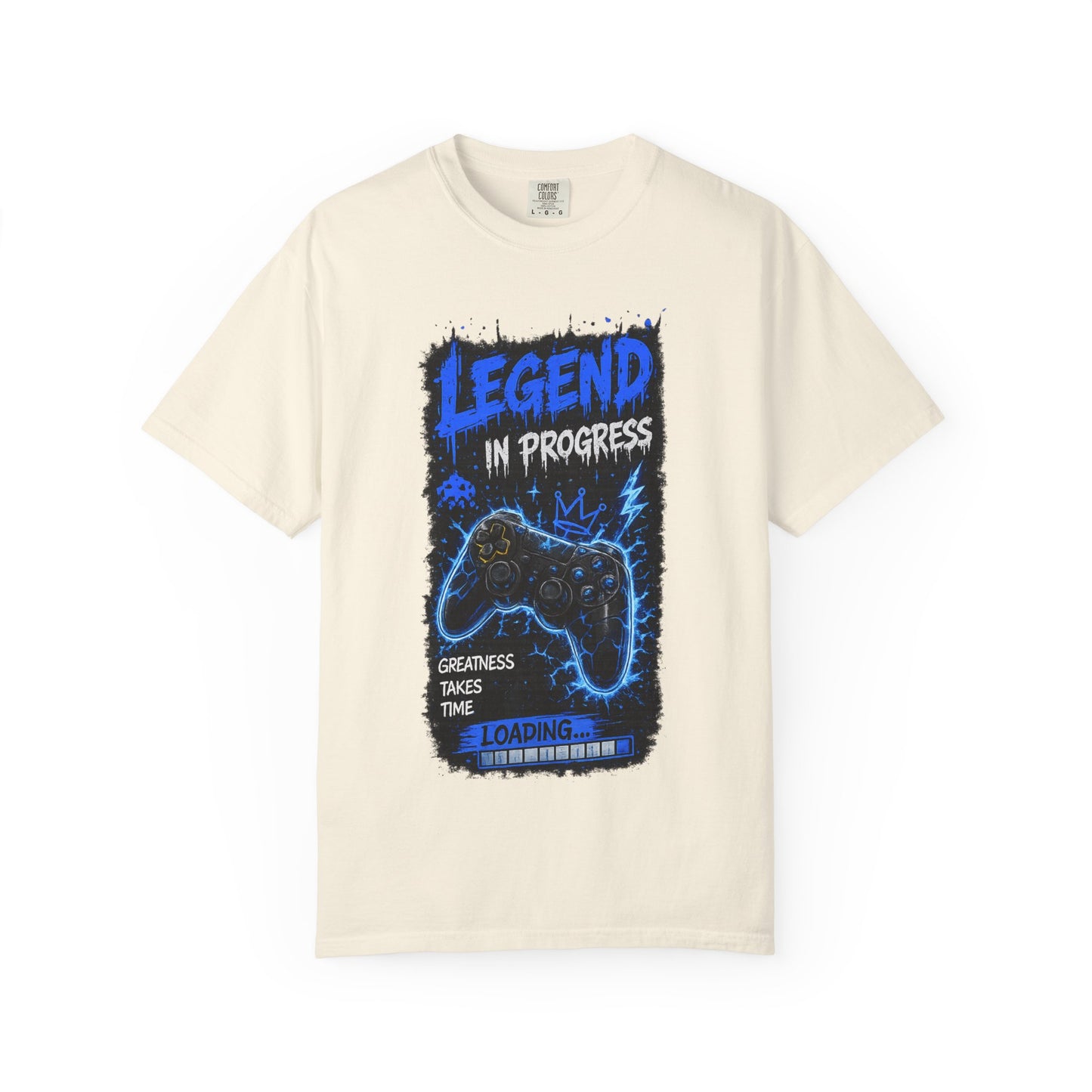Legend in Progress Gamer T-Shirt — "Legend in Progress" Graphic Tee with Controller