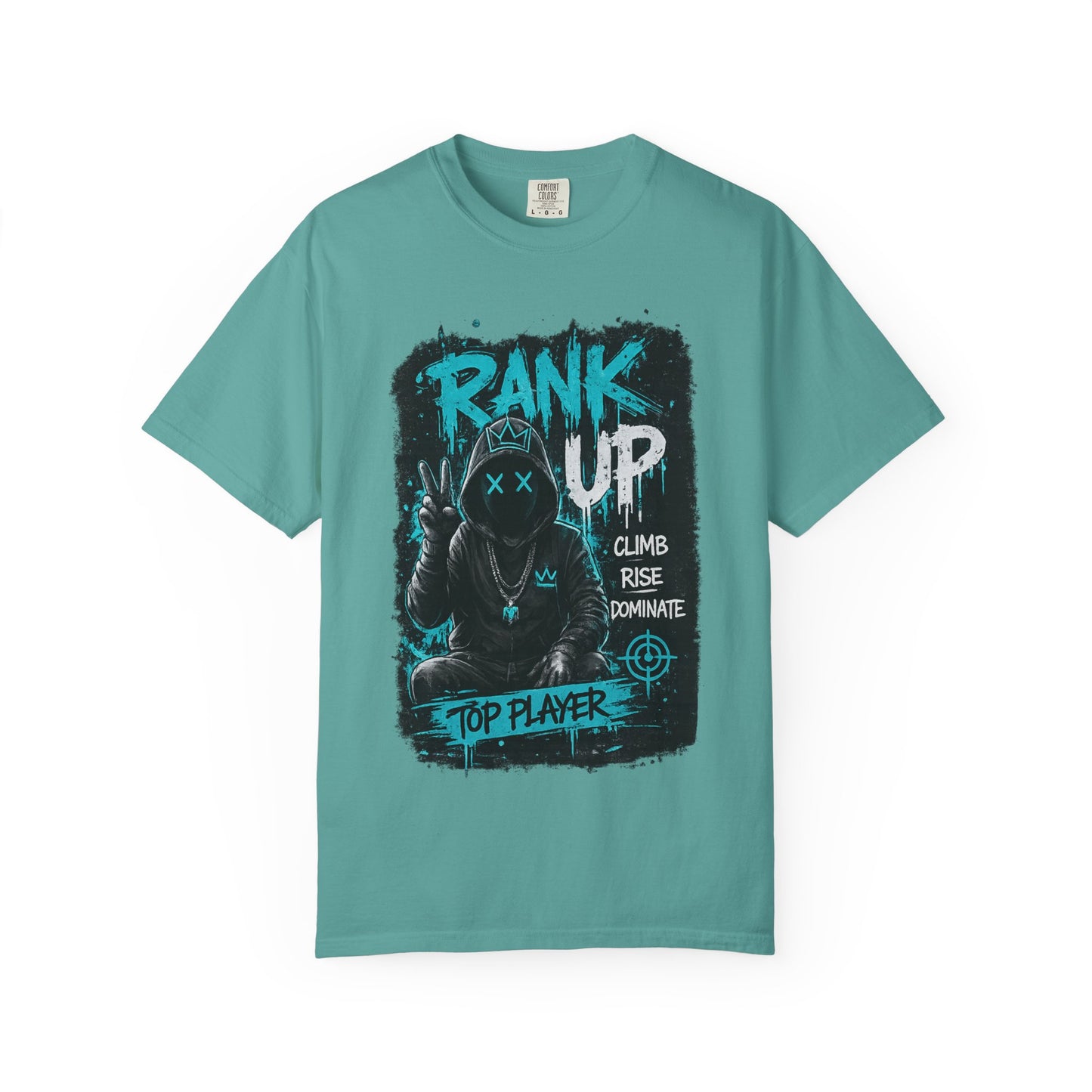 Rank Up Gaming T-Shirt — "Top Player" Gamer Graphic Tee