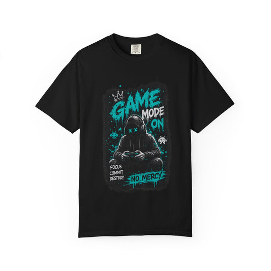 Gaming T-Shirt — "Game Mode On: No Mercy" Gamer Tee
