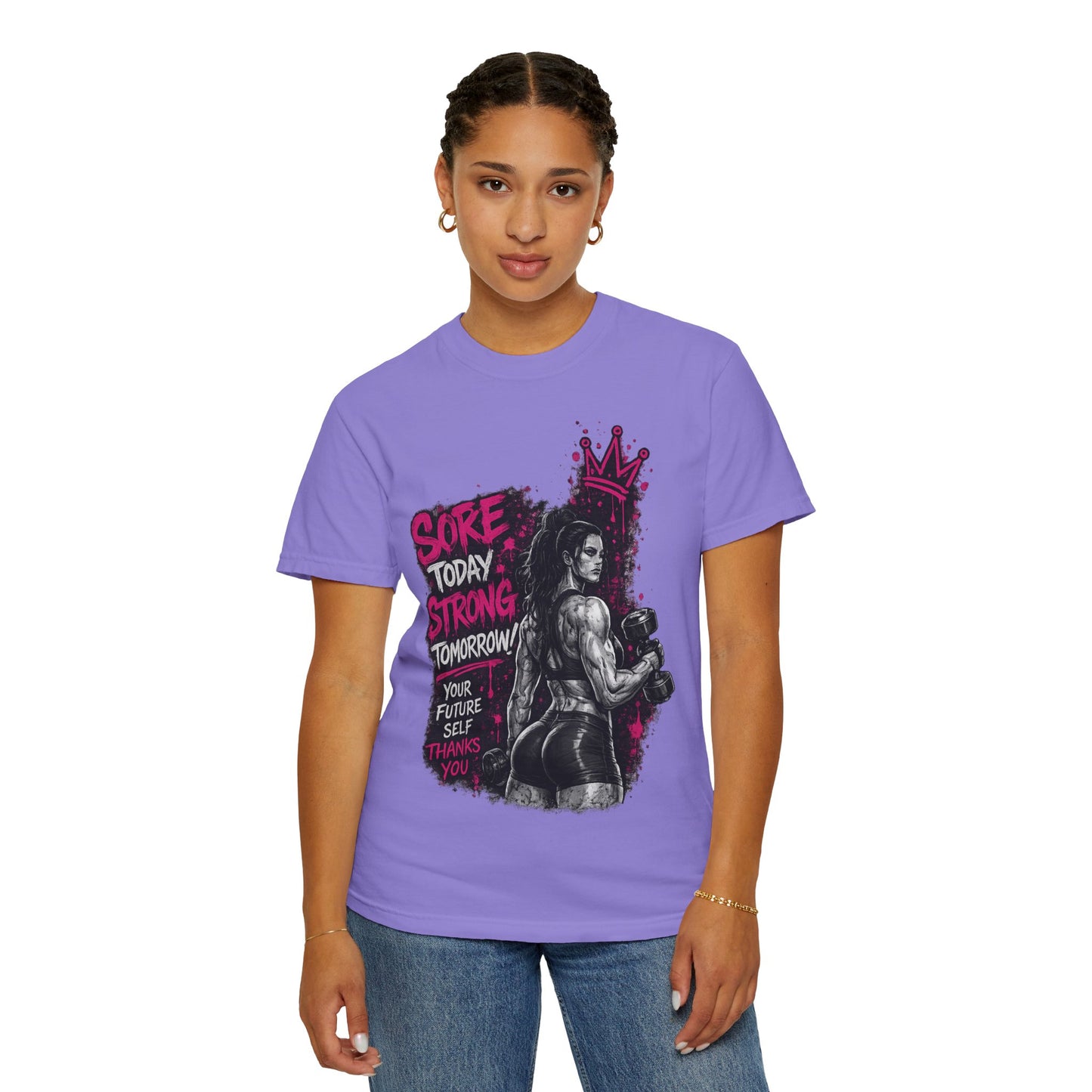 Motivational Boxing T-Shirt — "Sore Today, Strong Tomorrow" Gym Tee