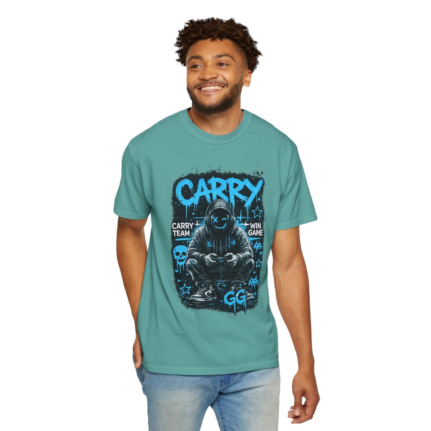 Carry Gamer Hoodie T-Shirt | Esports Gamer Graphic Tee