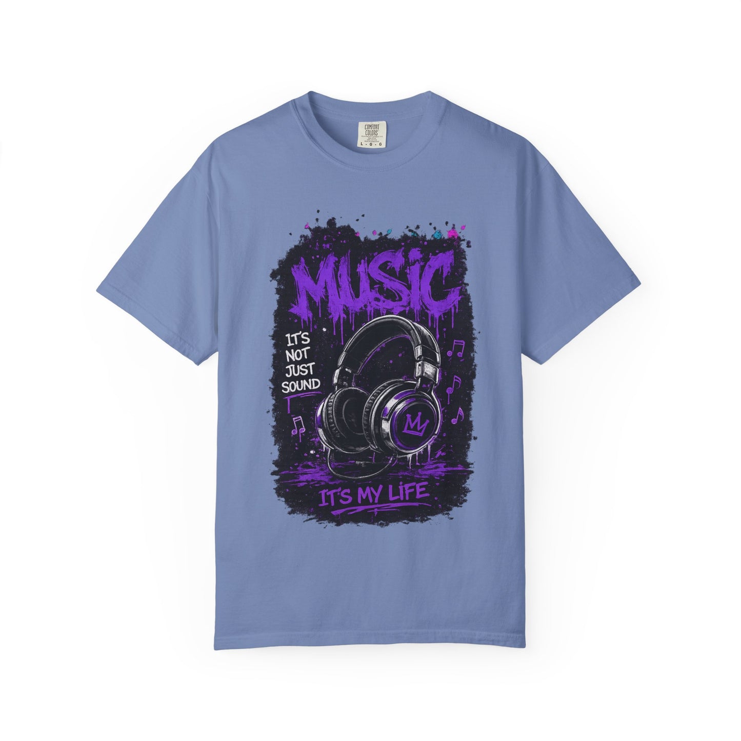 Music Is My Life T-Shirt — Headphones Graphic Tee