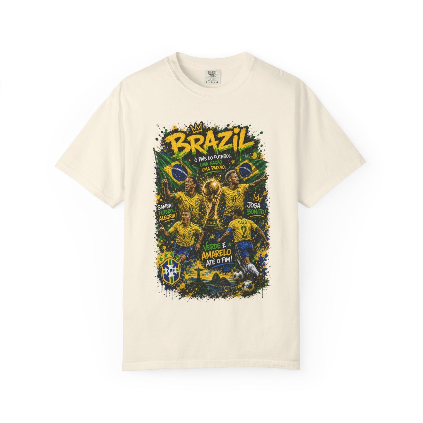 Brazil Football Players T-shirt | Brazilian Soccer Graphic Tee