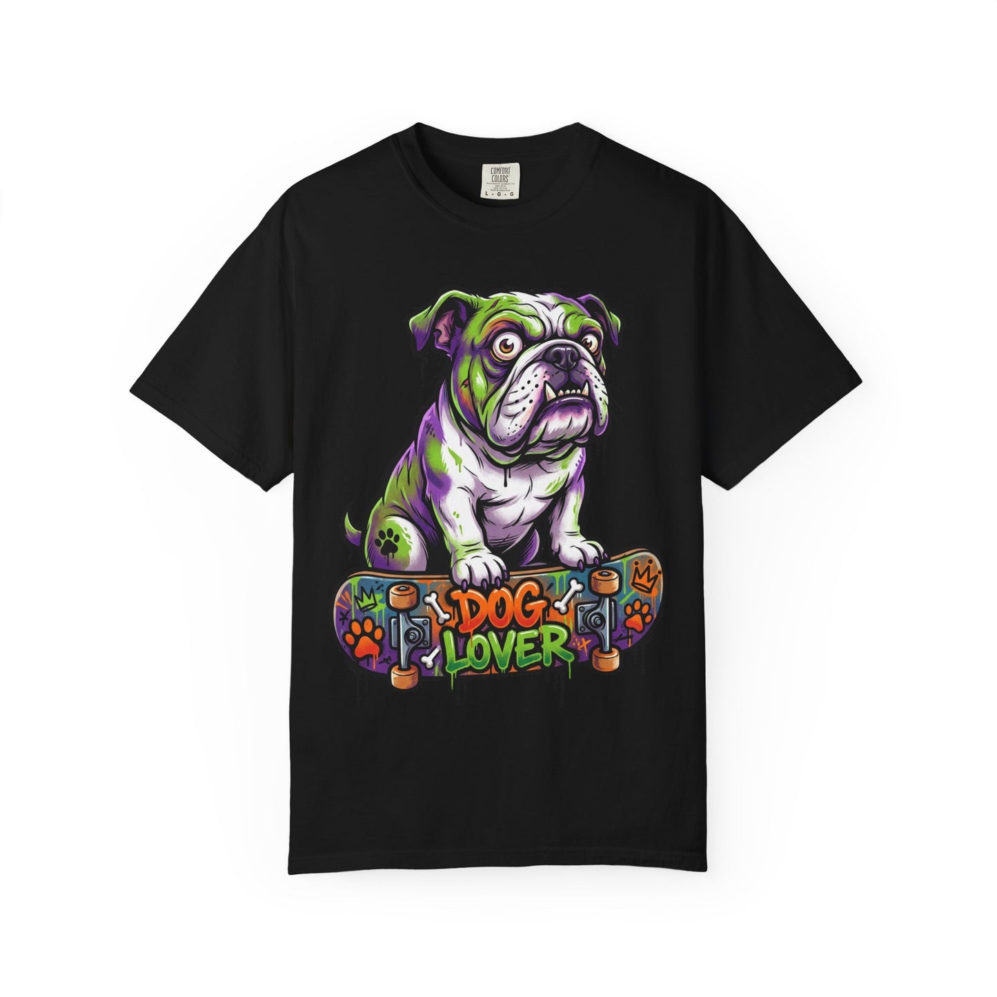Dog Lover Skateboard Bulldog T-Shirt
