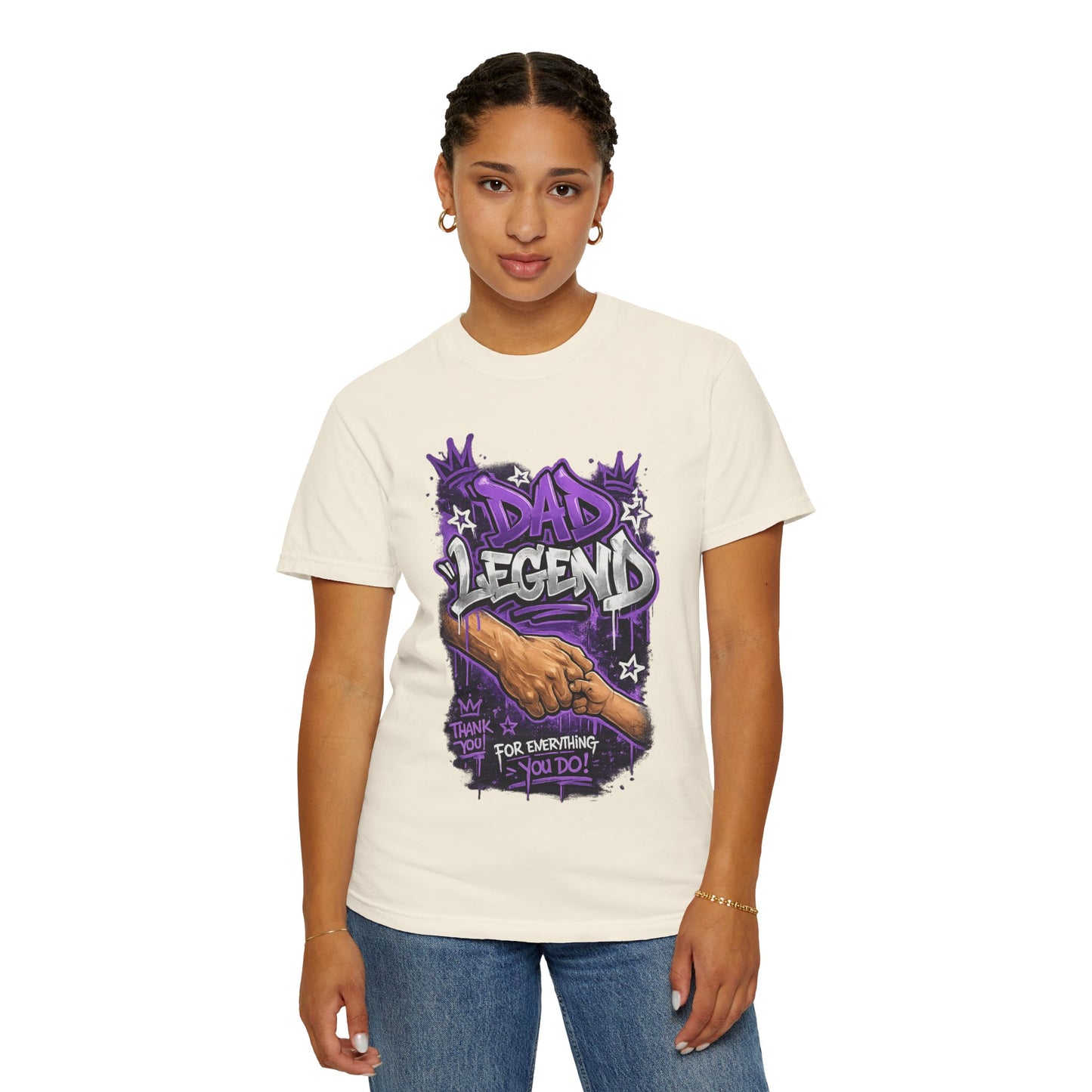 Dad Legend graffiti hands illustration T-Shirt | Thank You For Everything design