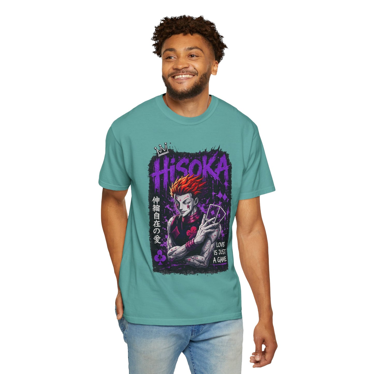 Hisoka Anime Graphic T-Shirt — "Love Is Just a Game" Villain Tee