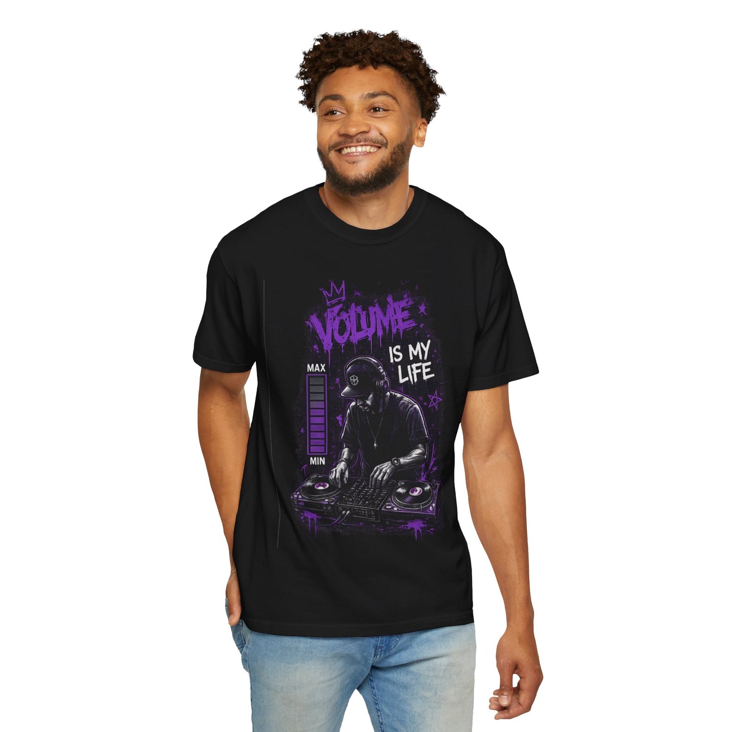 Volume Is My Life DJ T‑Shirt — Graphic Turntable Tee for Music Lovers