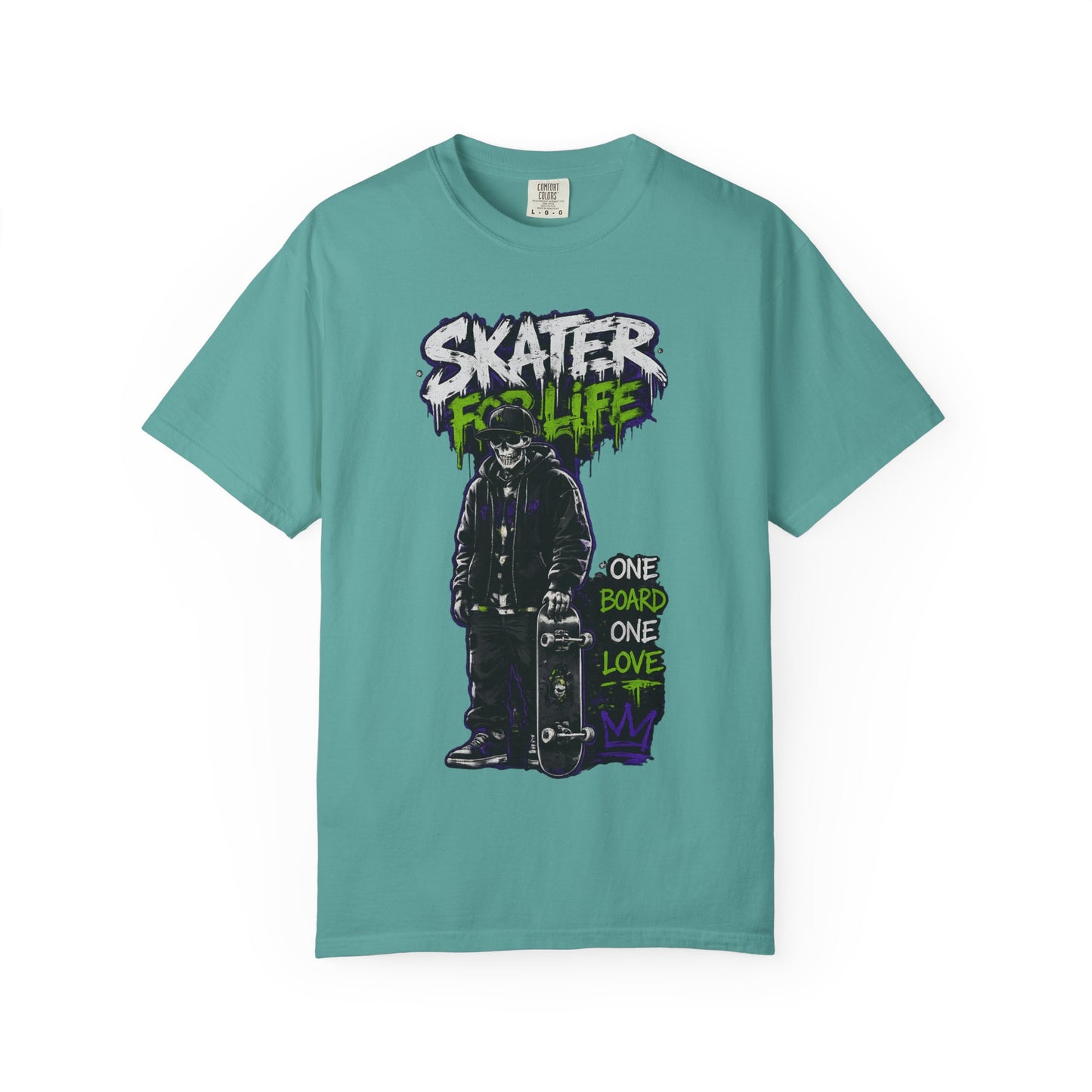 Skater for Life T-Shirt — One Board One Love Skateboard Graphic Tee