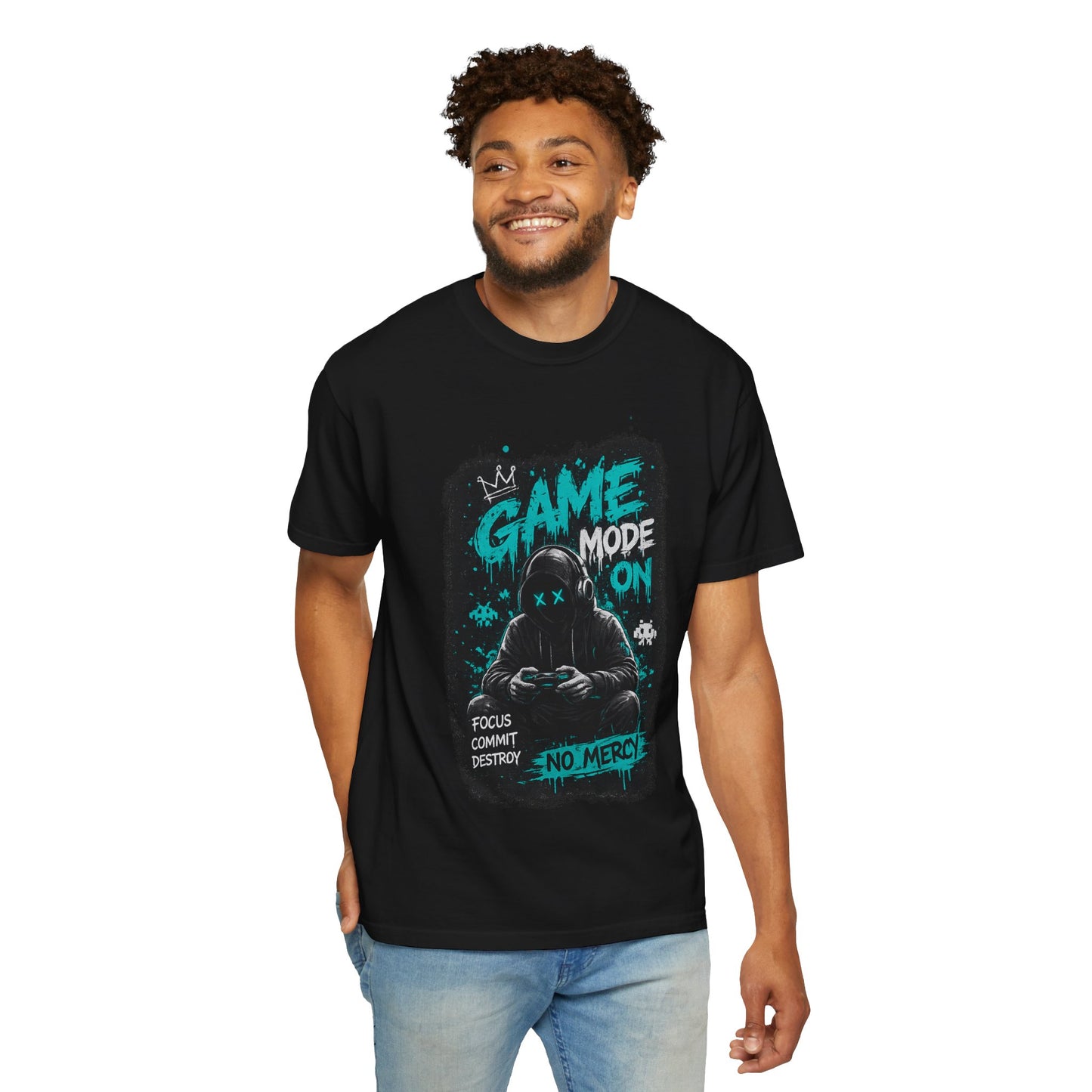 Gaming T-Shirt — "Game Mode On: No Mercy" Gamer Tee
