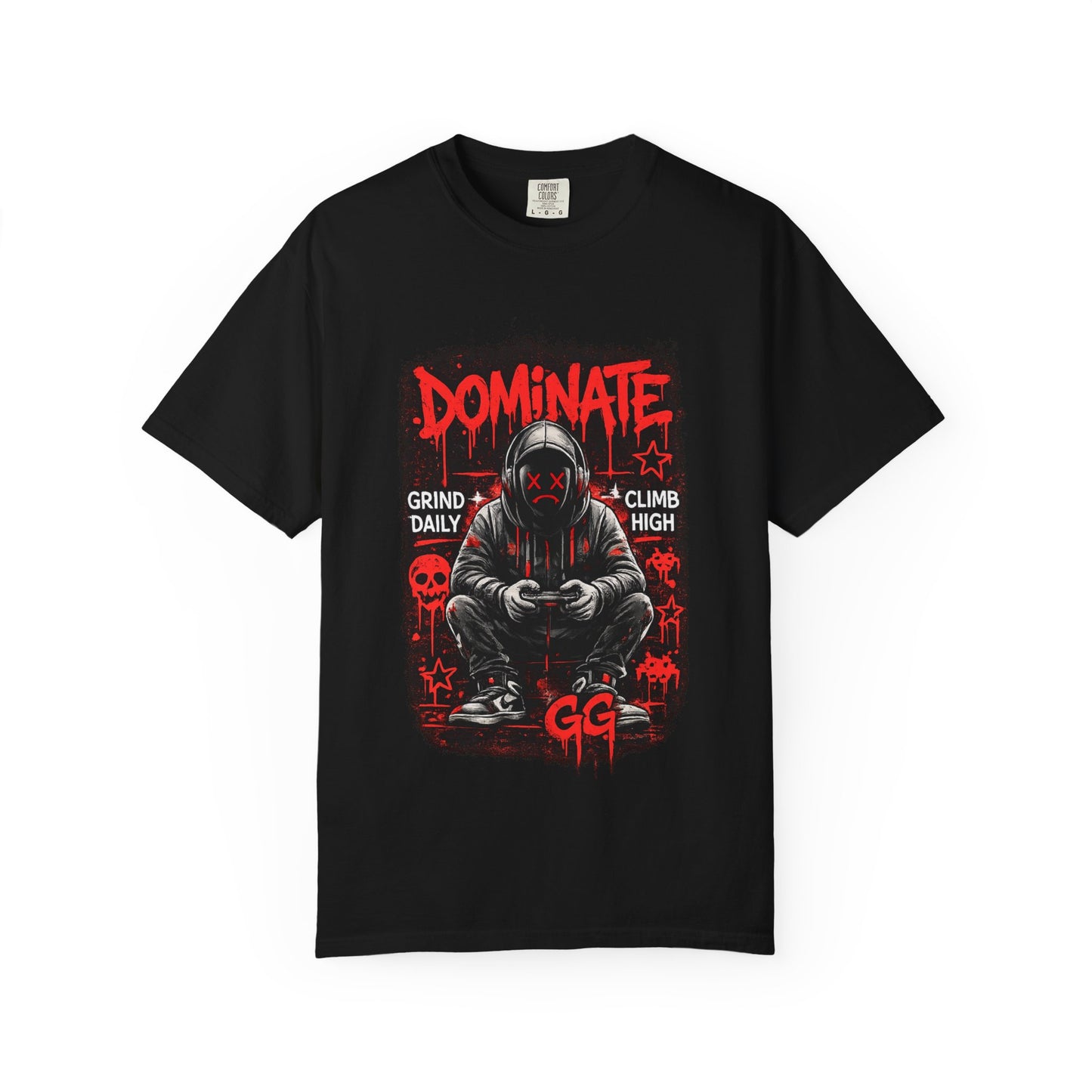 Dominate Gamer Hoodie Graphic T-Shirt | Gaming Streetwear Tee