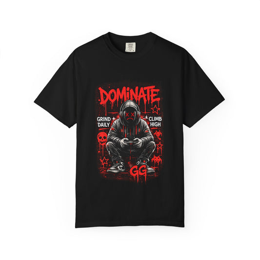 Dominate Gamer Hoodie Graphic T-Shirt | Gaming Streetwear Tee