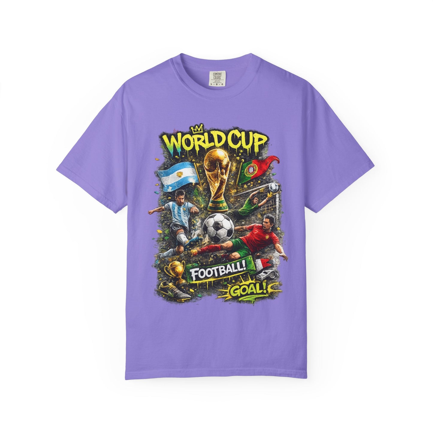 World Cup Soccer Players T-Shirt | Football Goal Graphic Tee