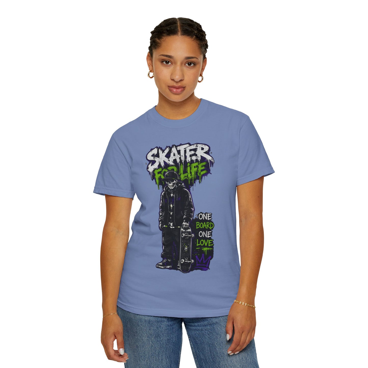 Skater for Life T-Shirt — One Board One Love Skateboard Graphic Tee