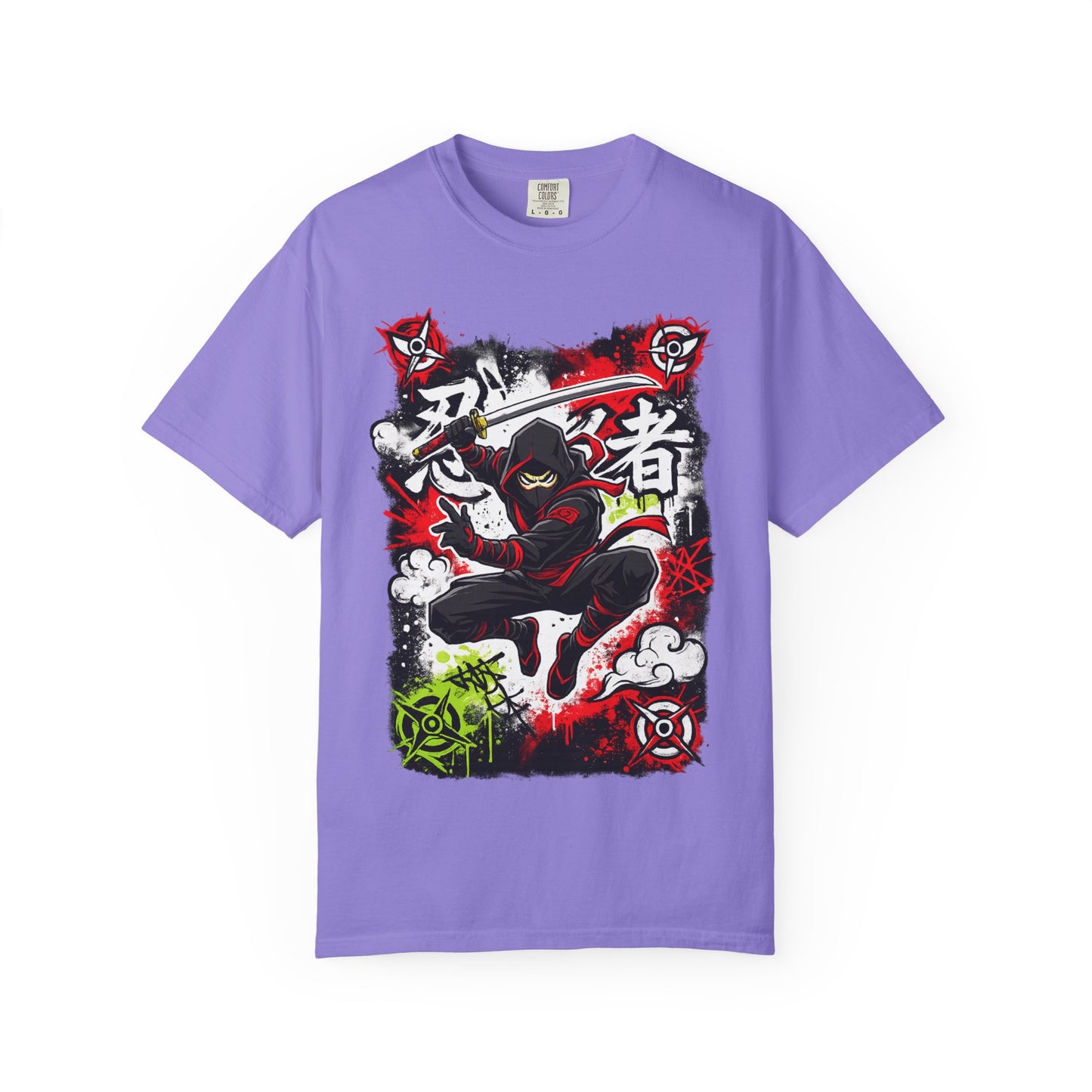 Ninja Warrior Graphic T-Shirt — Japanese Kanji Samurai Streetwear