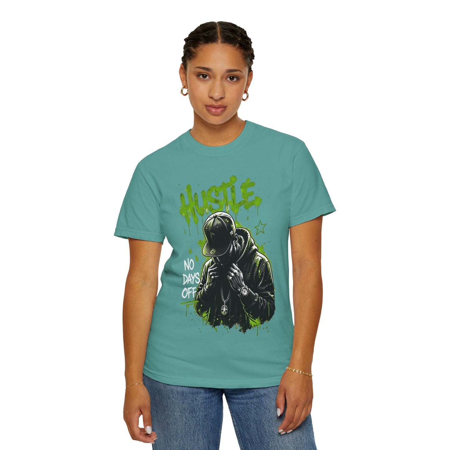 Hustle Graffiti T-Shirt — Urban Rapper Illustration