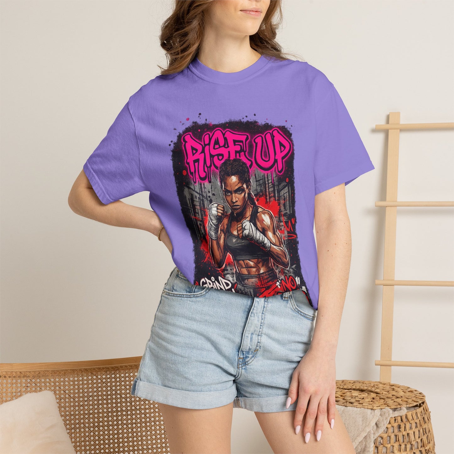 Rise Up UFC Graphic T-Shirt — 'Rise Up / No Fear' Motivational Streetwear
