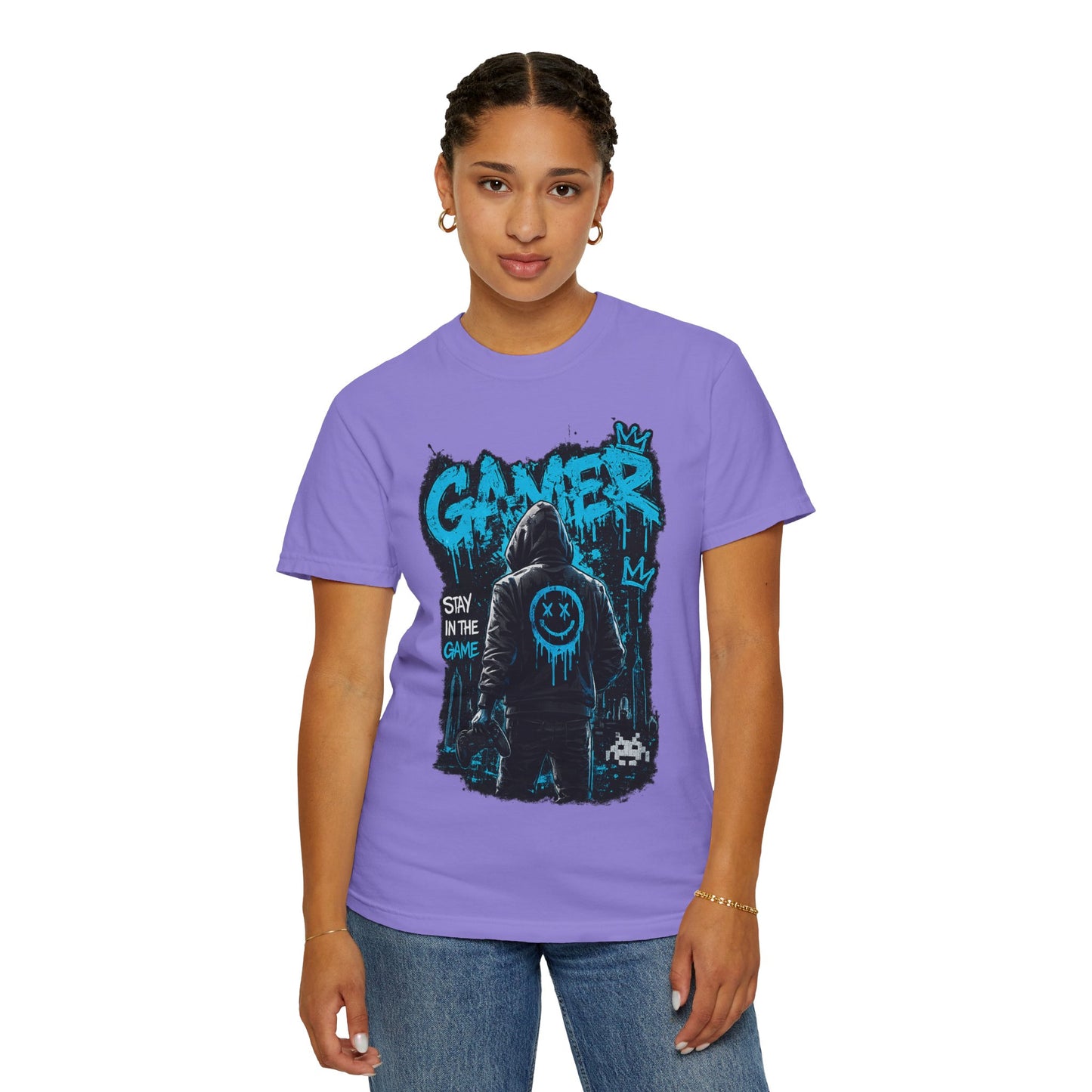 Gamer Streetwear T-Shirt – 'Stay in the Game' Graphic Tee