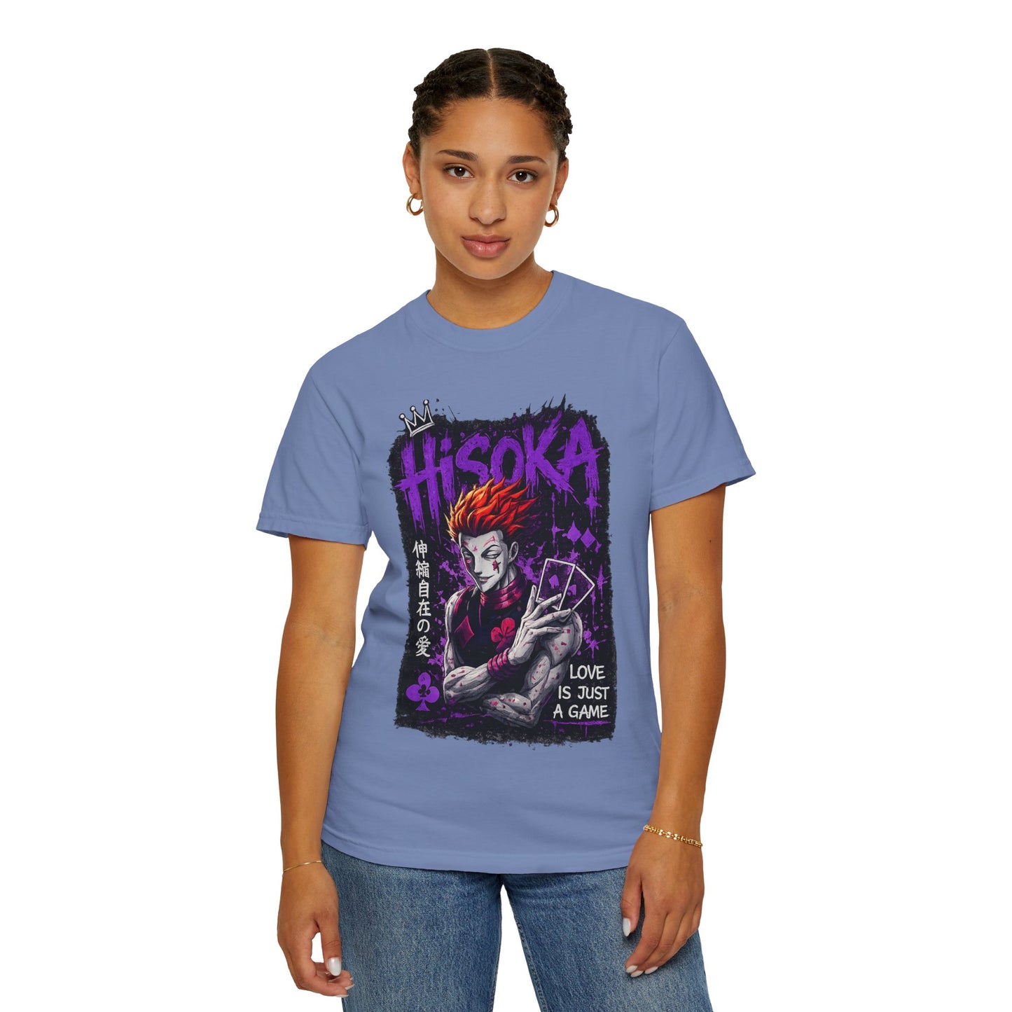 Hisoka Anime Graphic T-Shirt — "Love Is Just a Game" Villain Tee