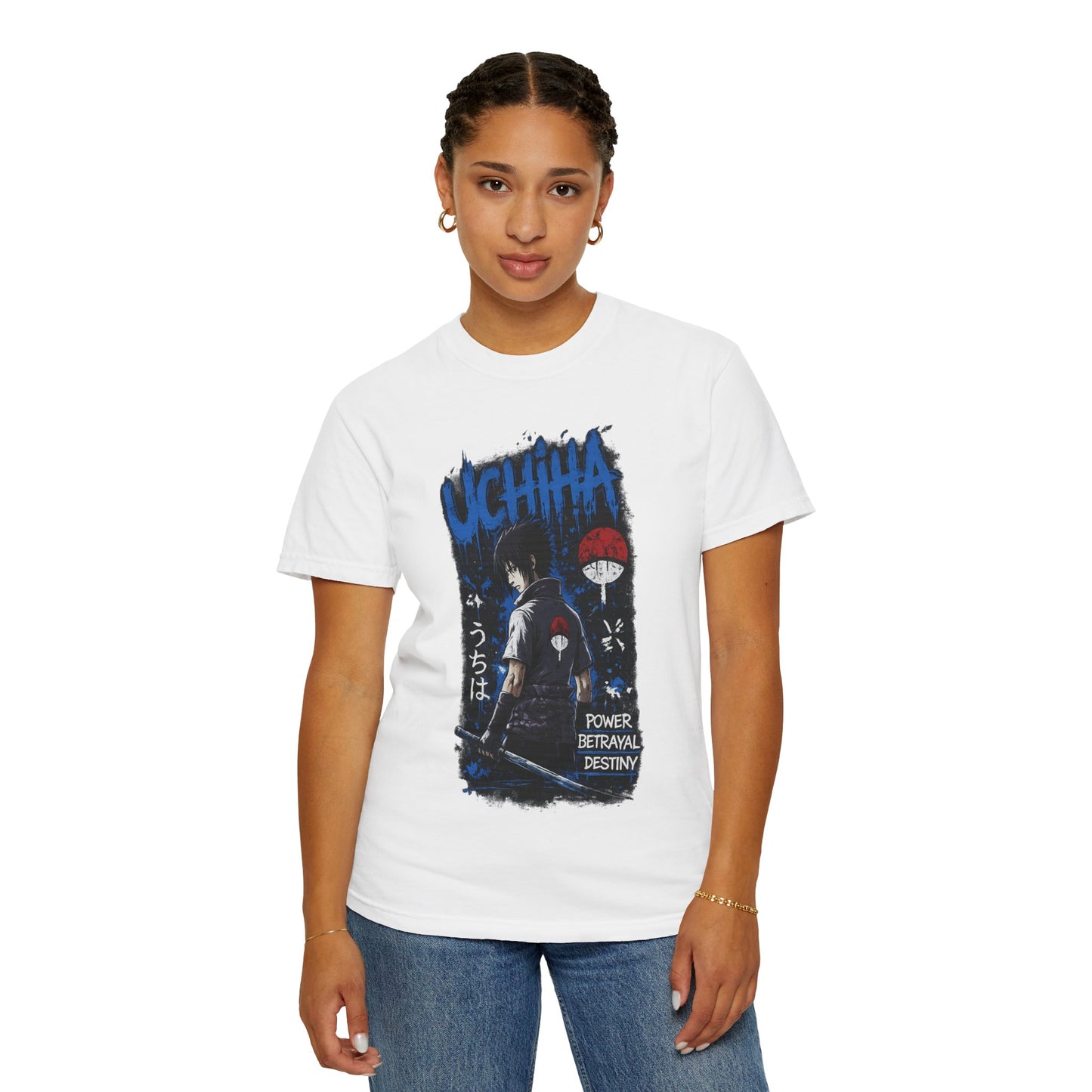 Uchiha Clan Graphic T-Shirt — Anime Sasuke Poster Design