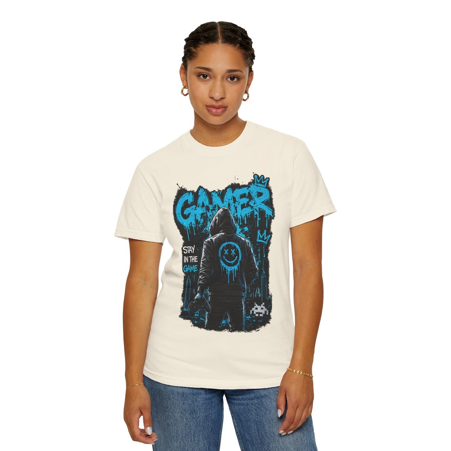 Gamer Streetwear T-Shirt – 'Stay in the Game' Graphic Tee