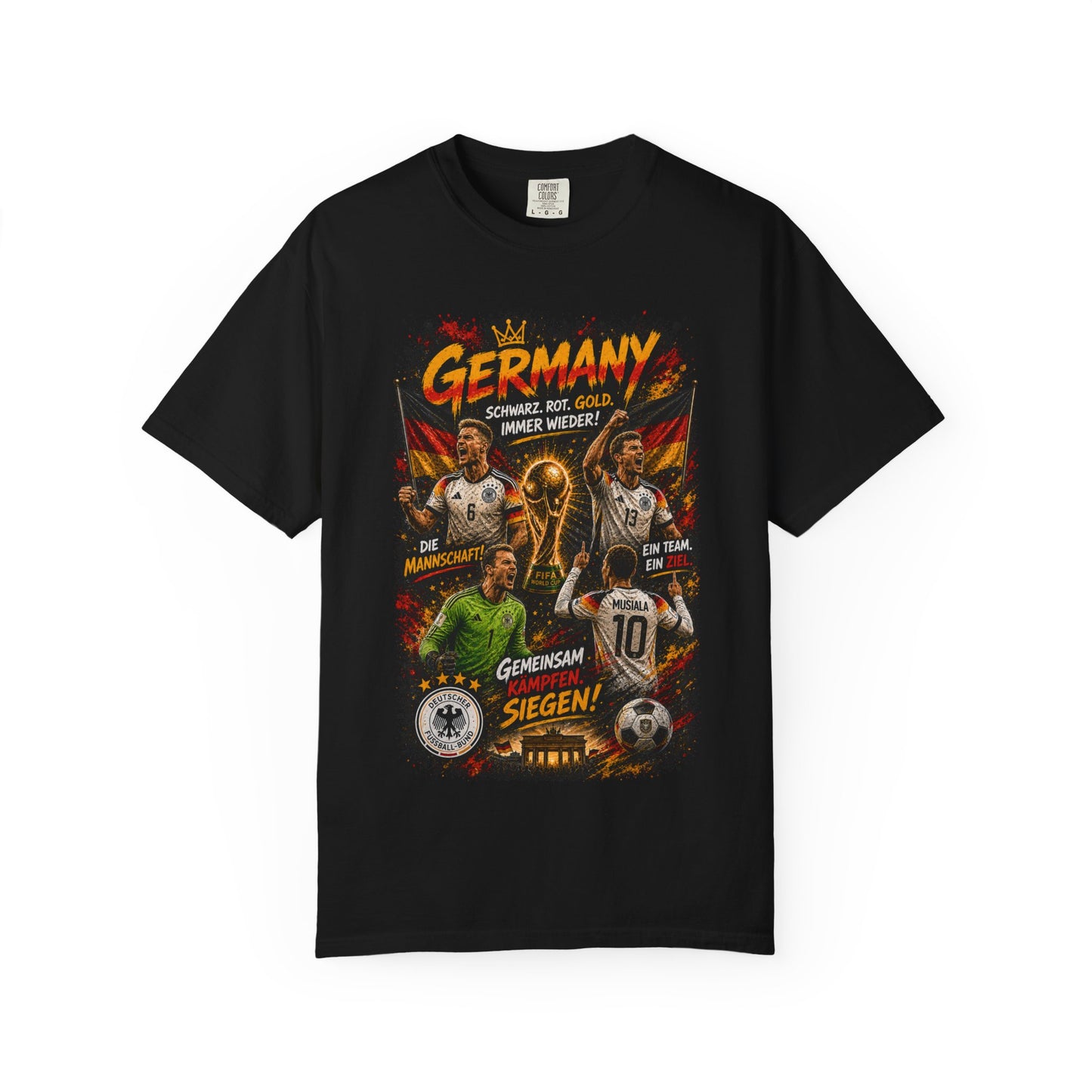 Germany Soccer Players Poster T-Shirt | World Cup Football Team Tee