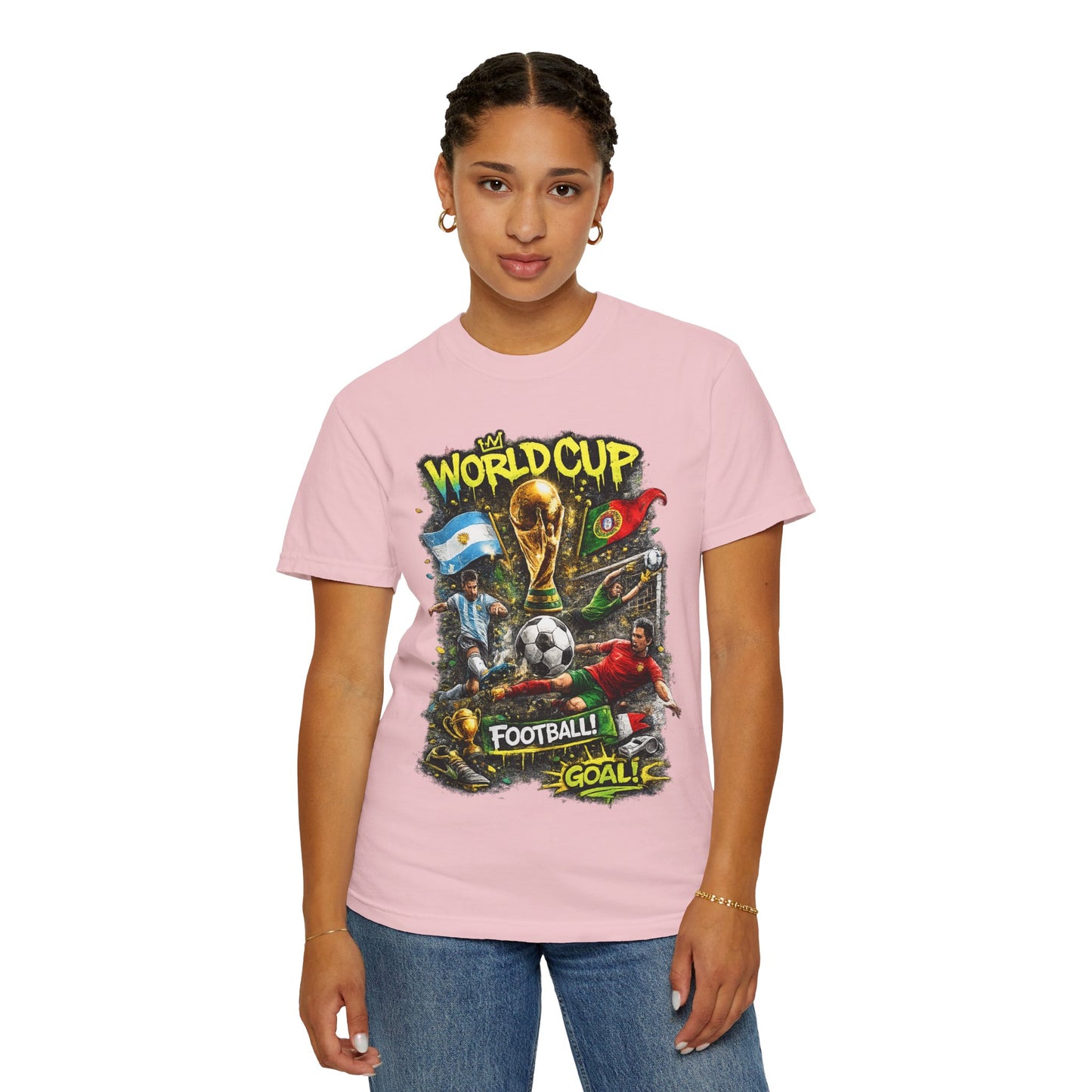 World Cup Soccer Players T-Shirt | Football Goal Graphic Tee
