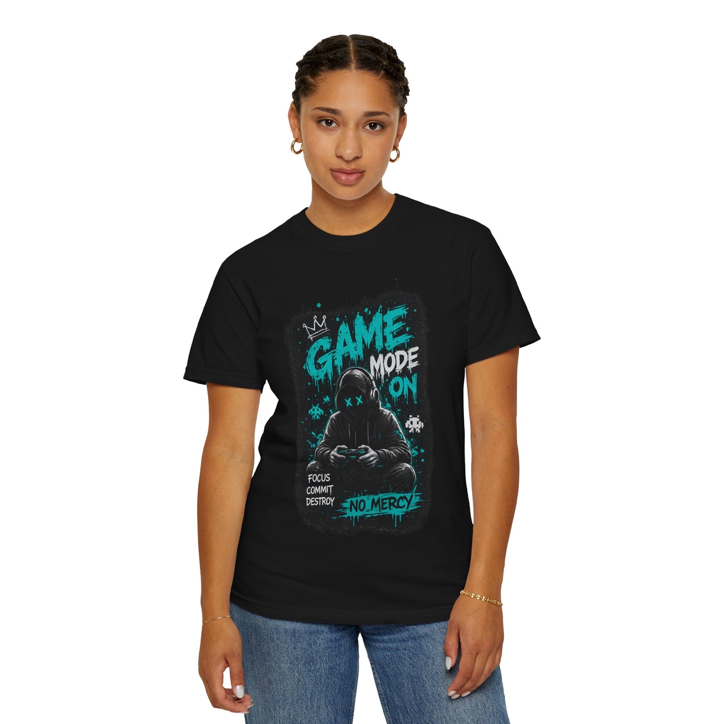 Gaming T-Shirt — "Game Mode On: No Mercy" Gamer Tee