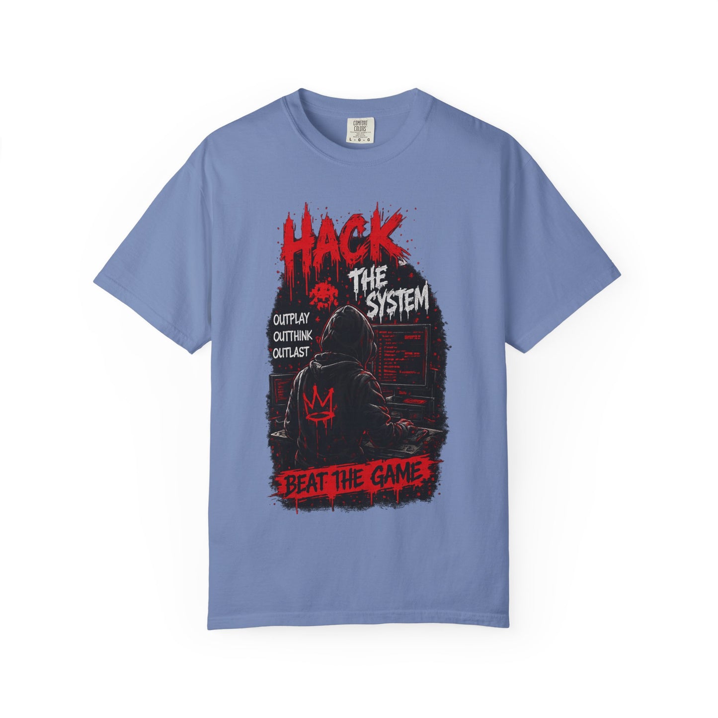 Hack the System T-Shirt — Beat the Game Hacker Graphic Tee
