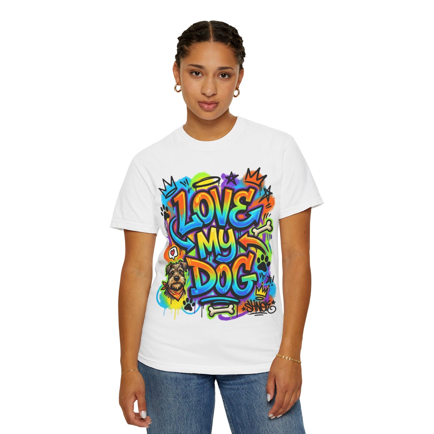 Love My Dog Graffiti T-Shirt