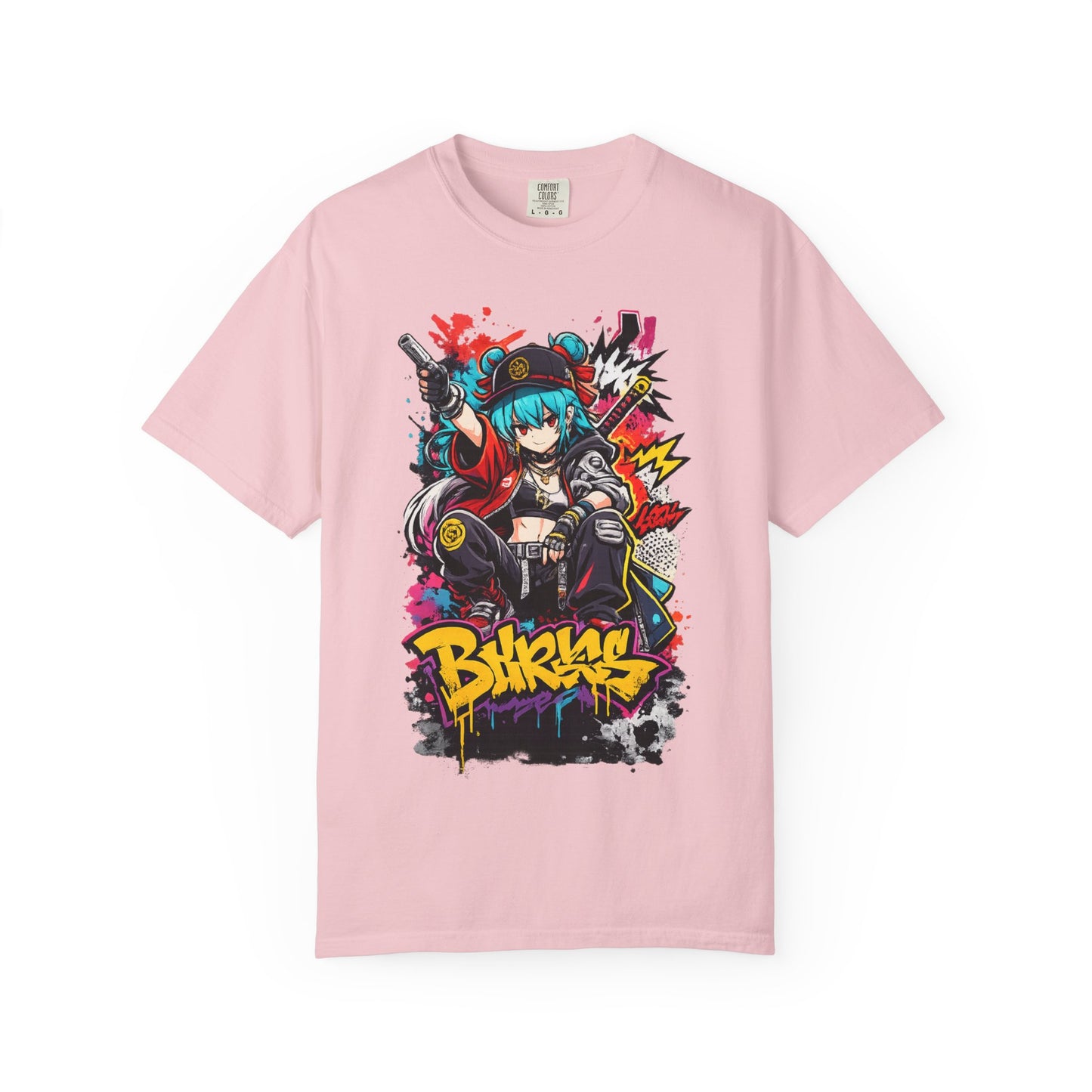 Graffiti Oni Streetwear T-Shirt — 'Bikrus' Anime Urban Graphic Tee