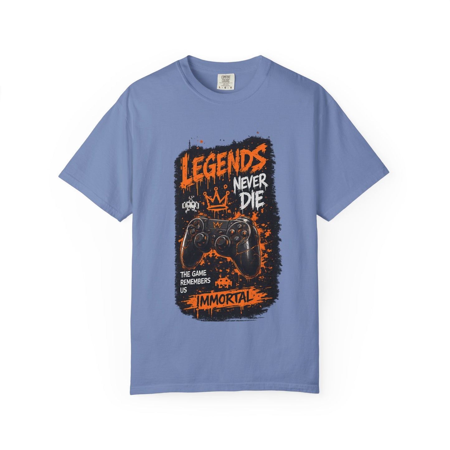Legends Never Die Gamer T-Shirt – Immortal Video Game Controller Tee