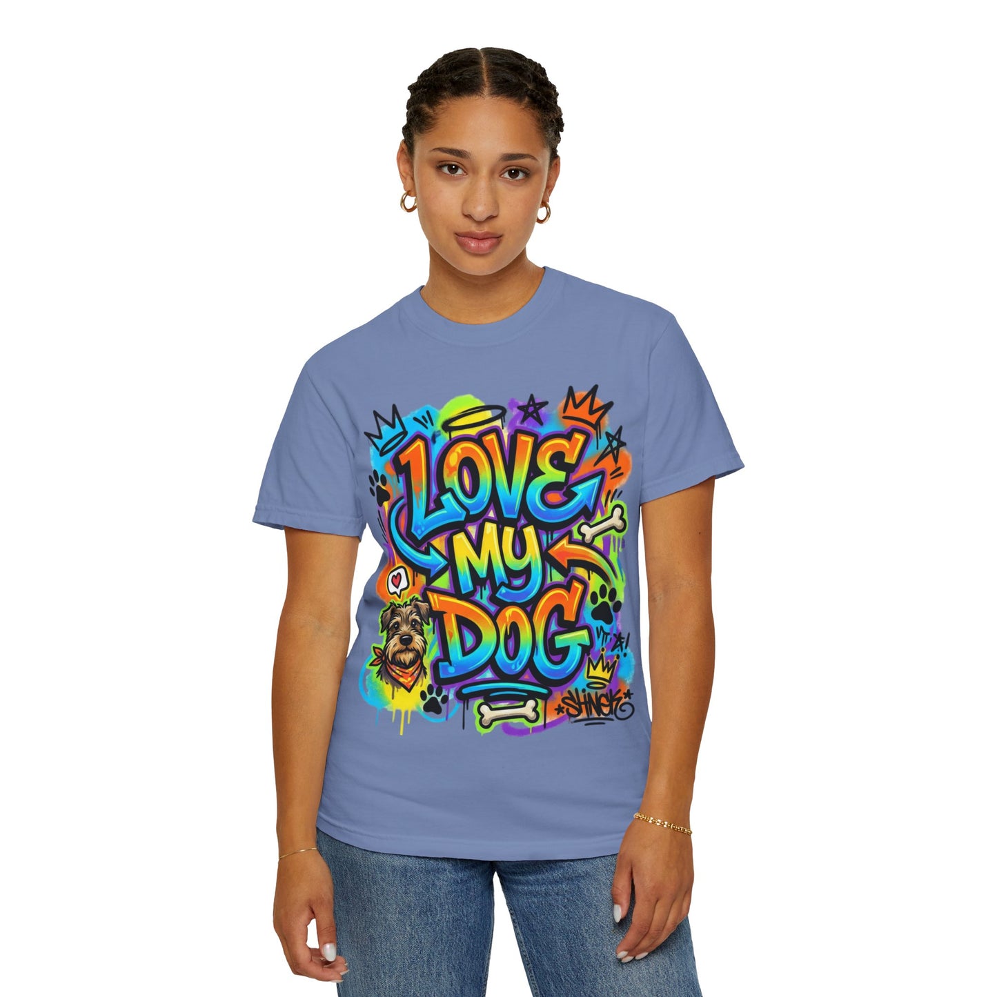 Love My Dog Graffiti T-Shirt