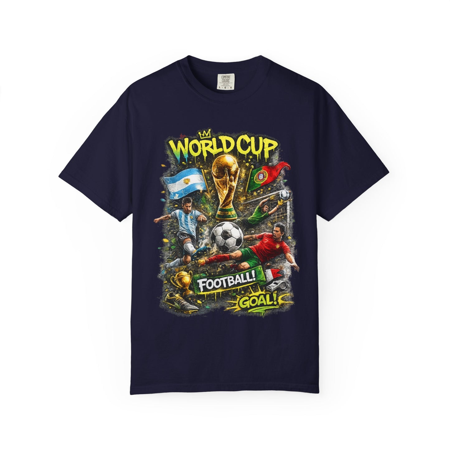 World Cup Soccer Players T-Shirt | Football Goal Graphic Tee