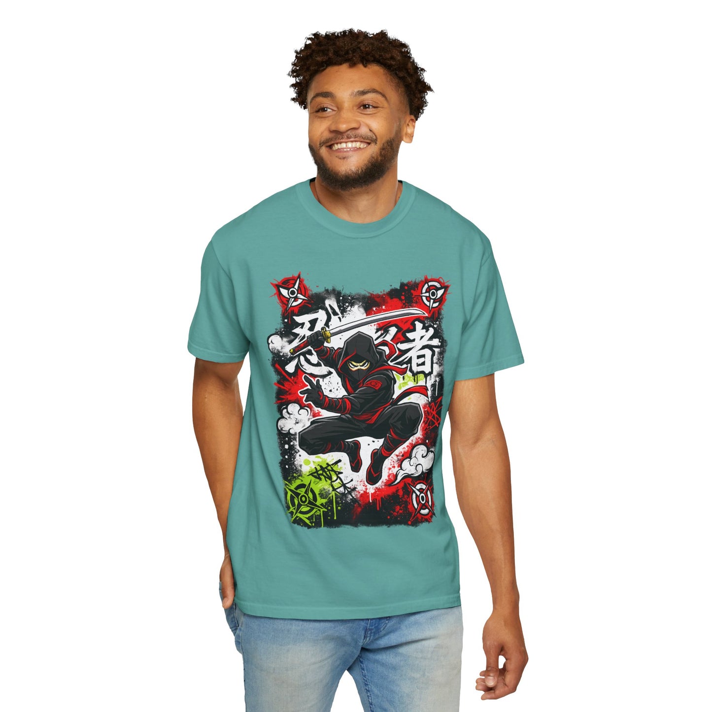 Ninja Warrior Graphic T-Shirt — Japanese Kanji Samurai Streetwear