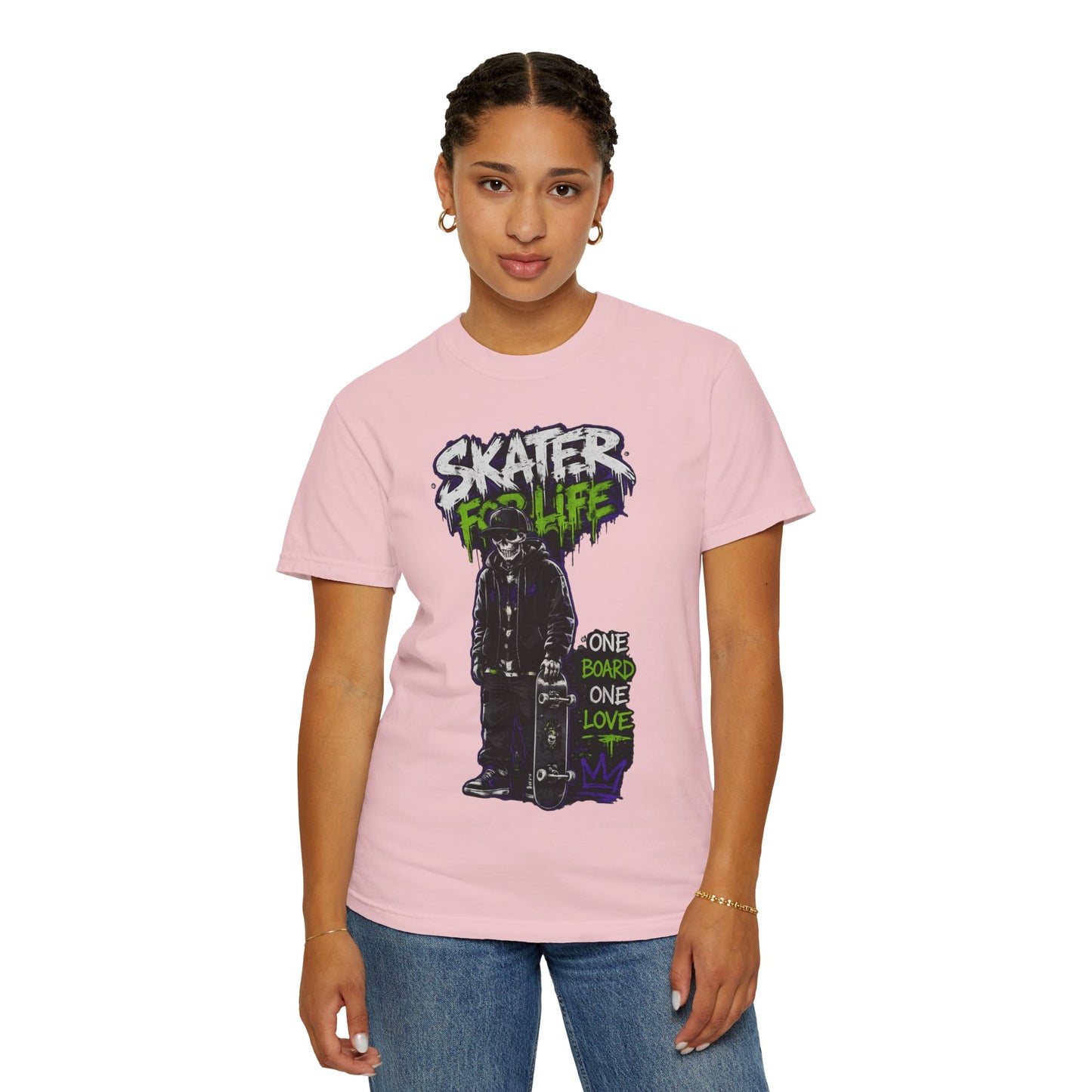 Skater for Life T-Shirt — One Board One Love Skateboard Graphic Tee