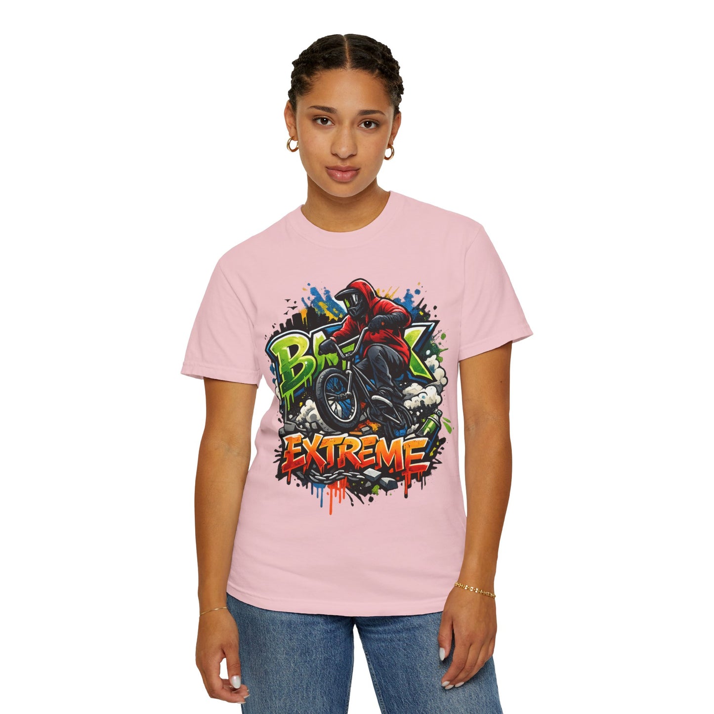 Extreme BMX Rider T-Shirt — Graffiti Stunt Bike Tee