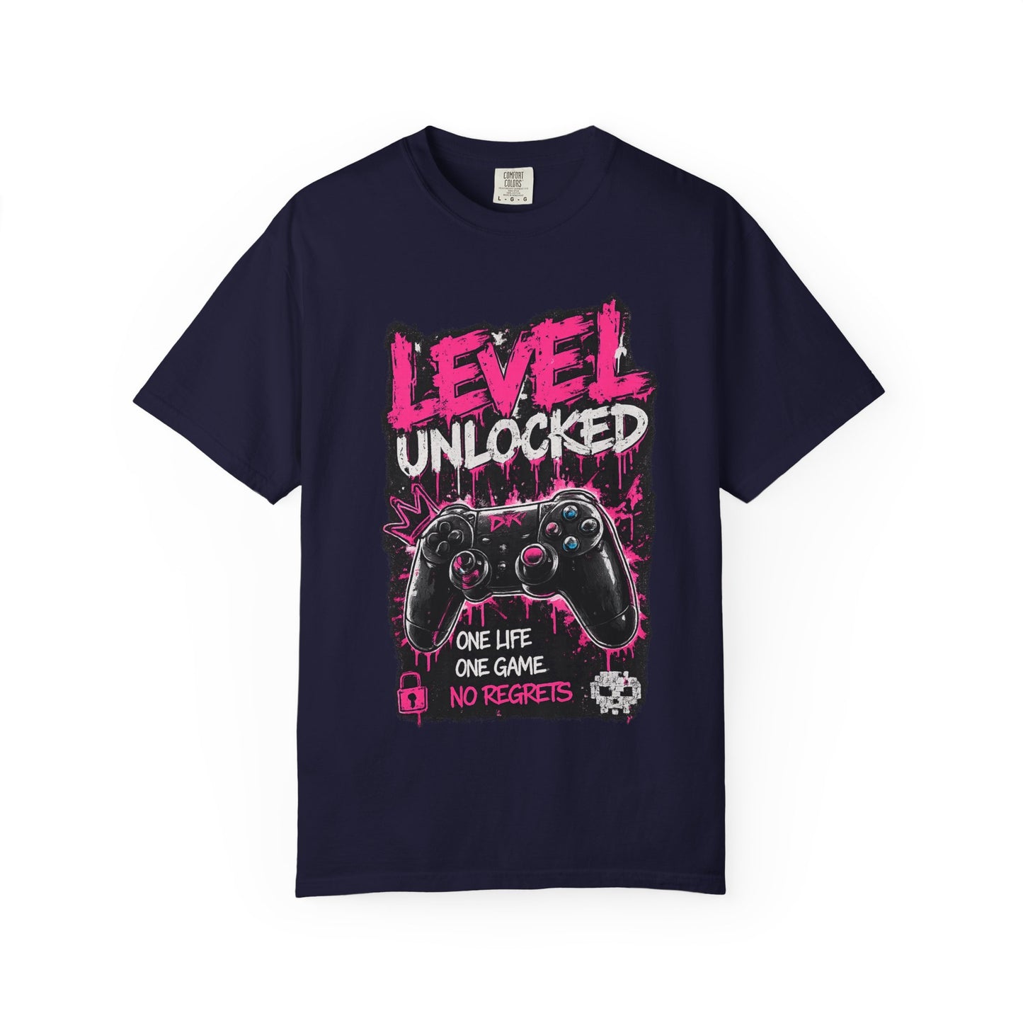 Level Unlocked Gamer T-Shirt — "One Life, One Game" Graphic Tee