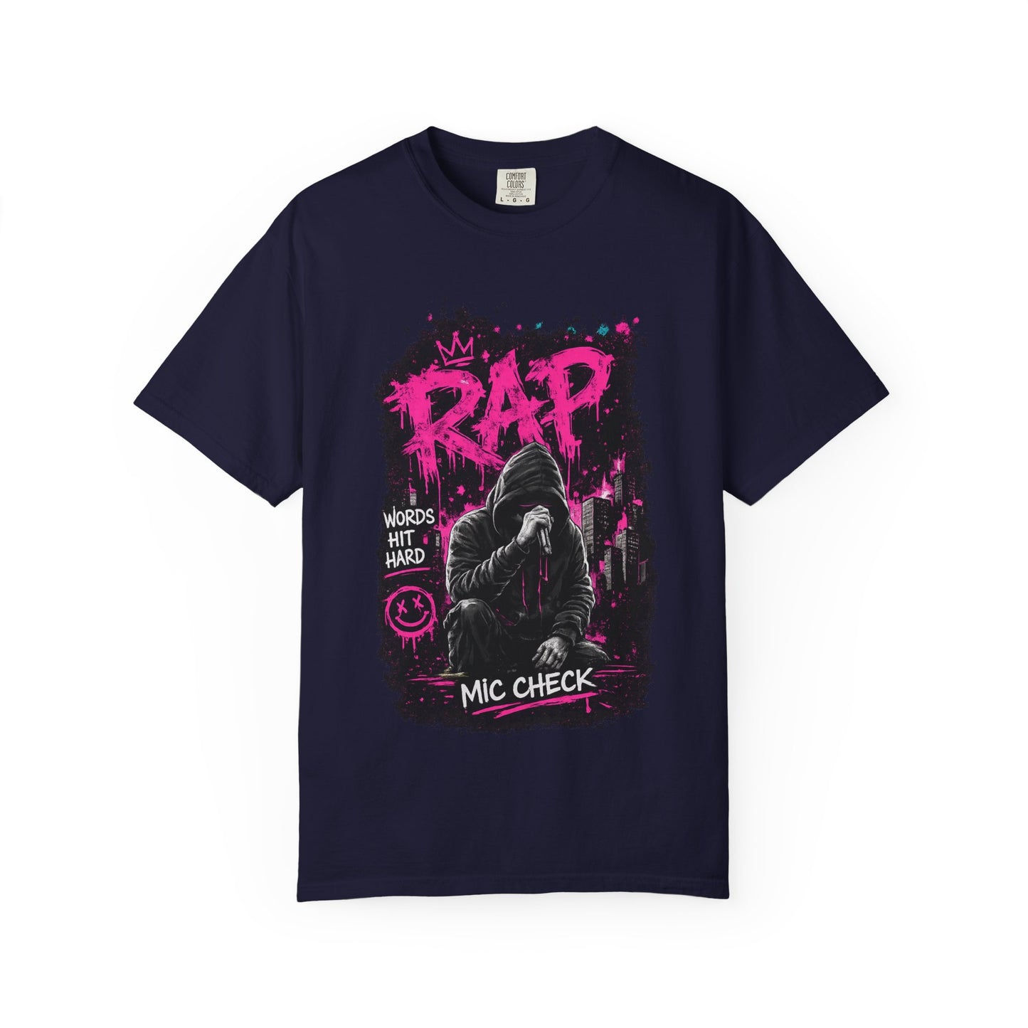 Rap Mic Check T-Shirt — Urban Hip-Hop Graphic Tee